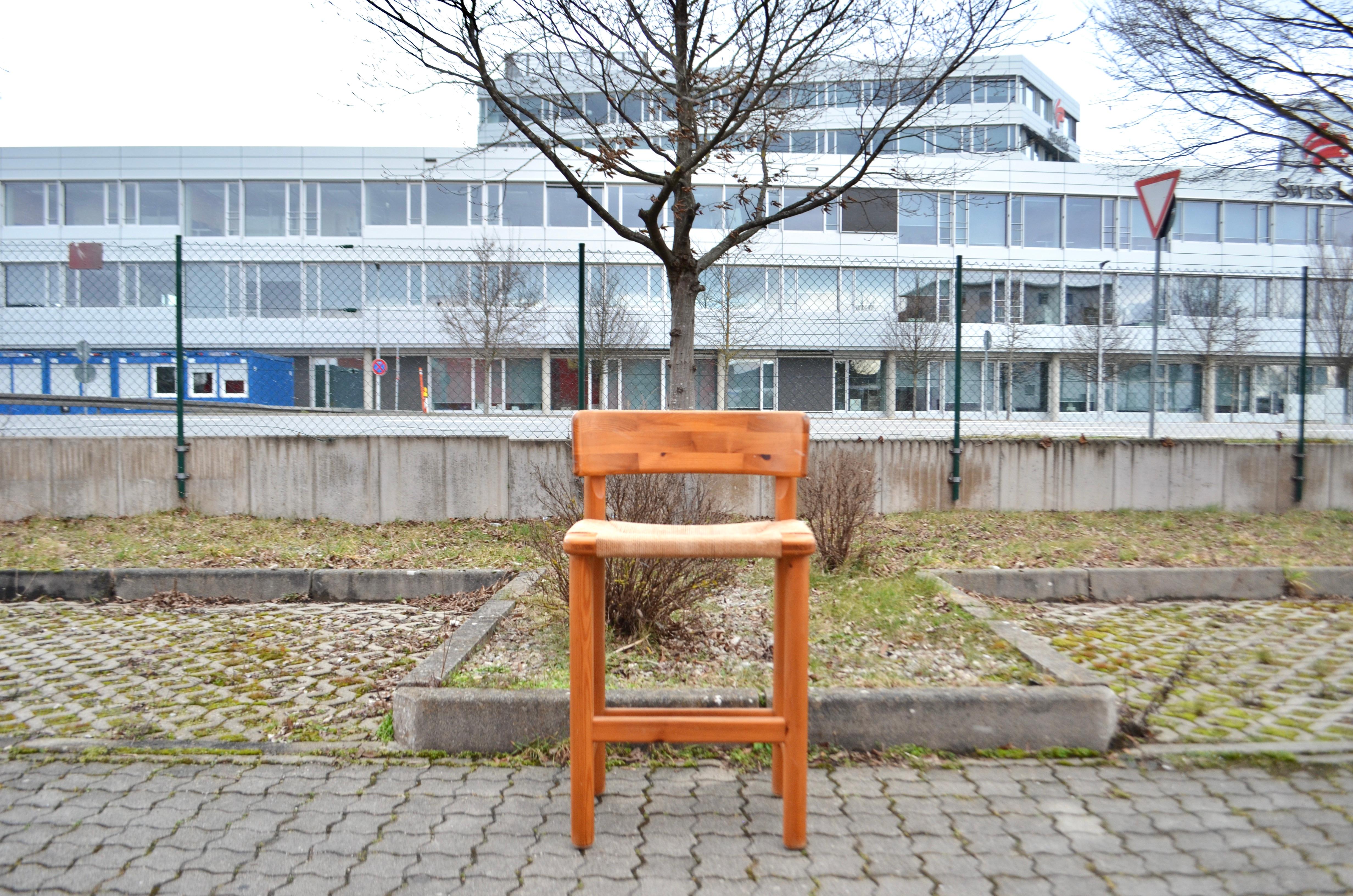 Rainer Daumiller Danish Papercord Bar Stool Chair Scandinavian Pine Set of 3 4