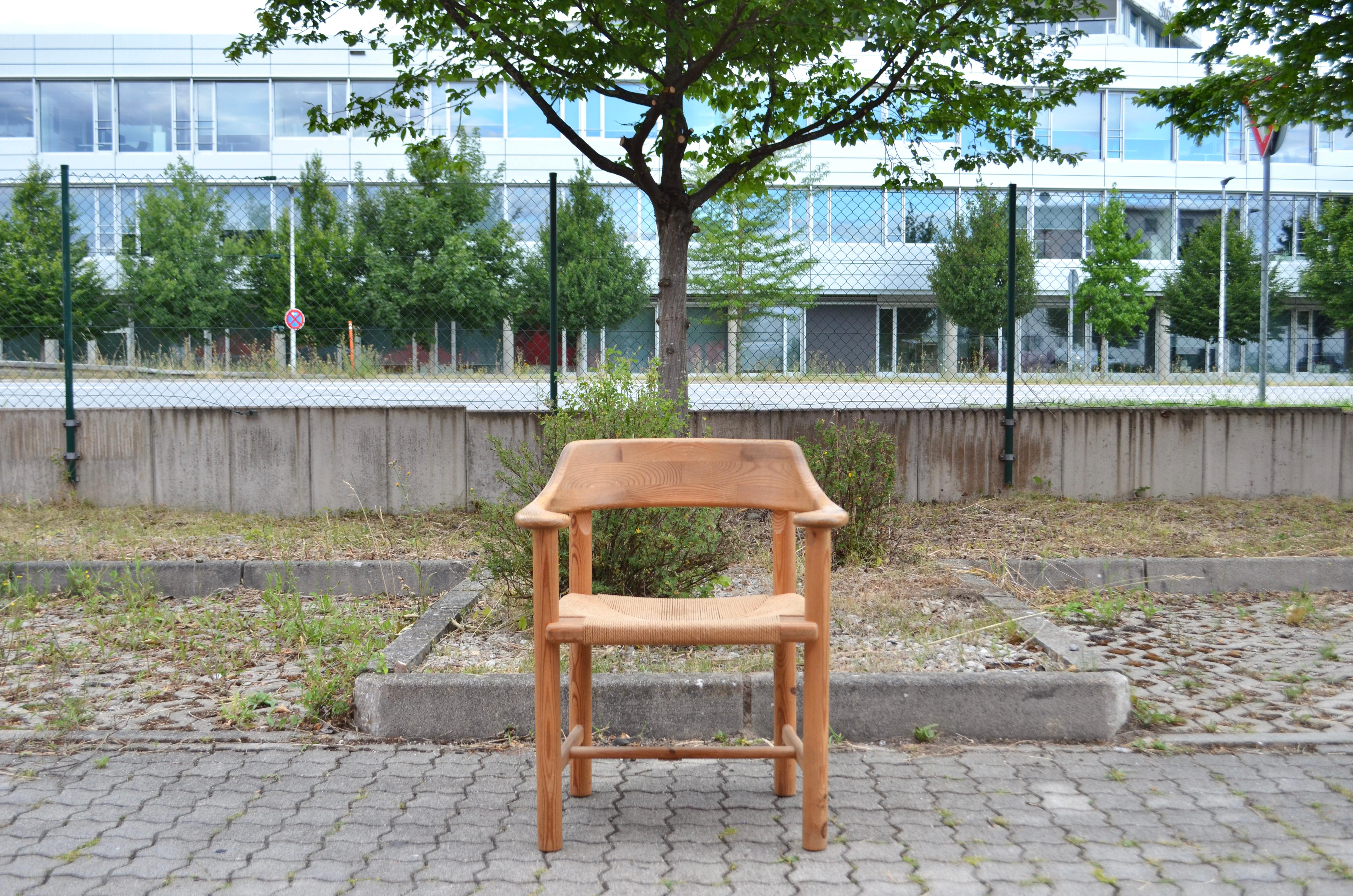 Rainer Daumiller Danish Papercord Dining Armchair Scandinavian Pine Set of 4 For Sale 8