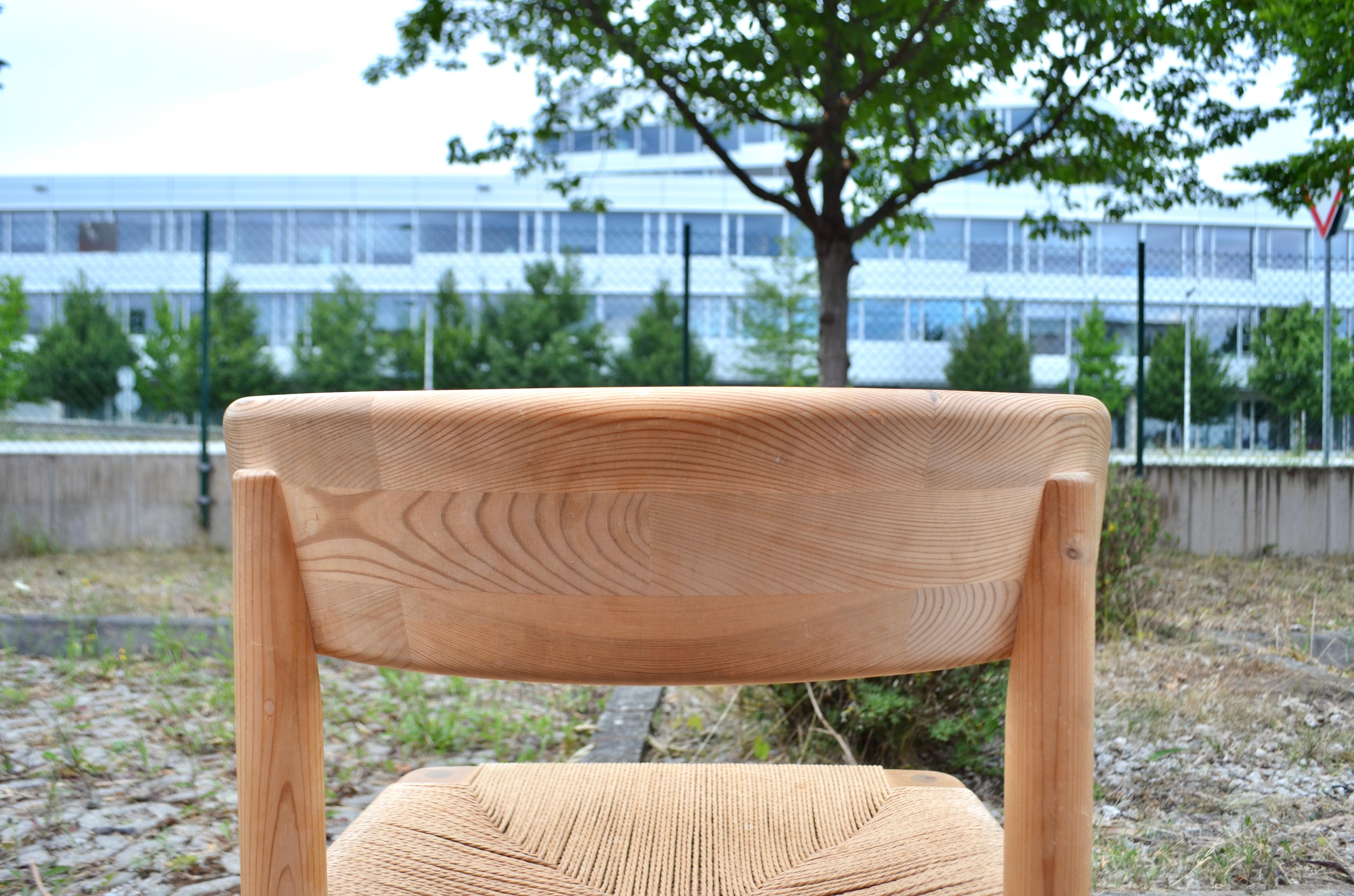 Rainer Daumiller Danish Papercord Dining Chair Scandinavian Pine Set of 4 5