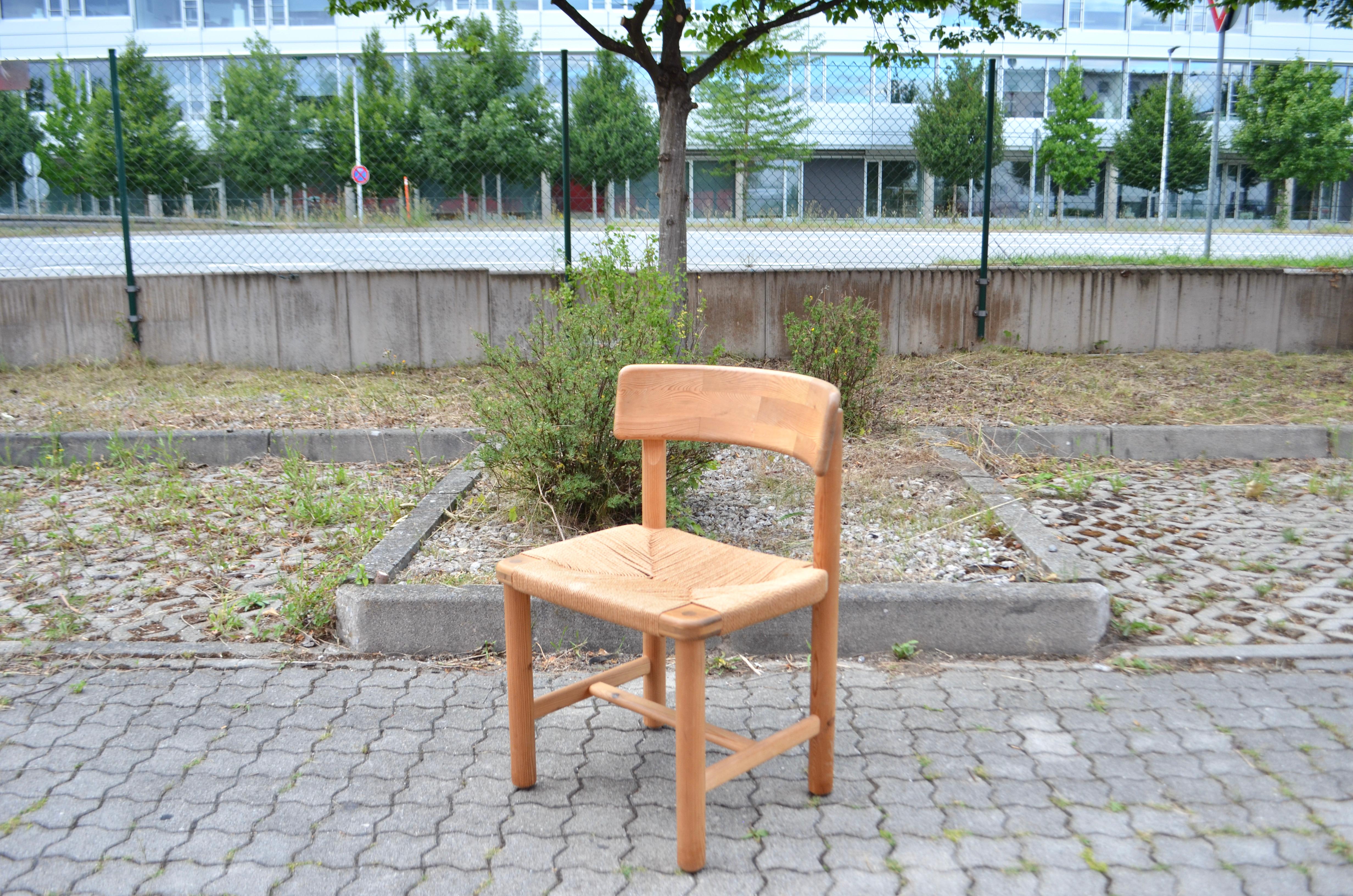 Rainer Daumiller Danish Papercord Dining Chair Scandinavian Pine Set of 4 1
