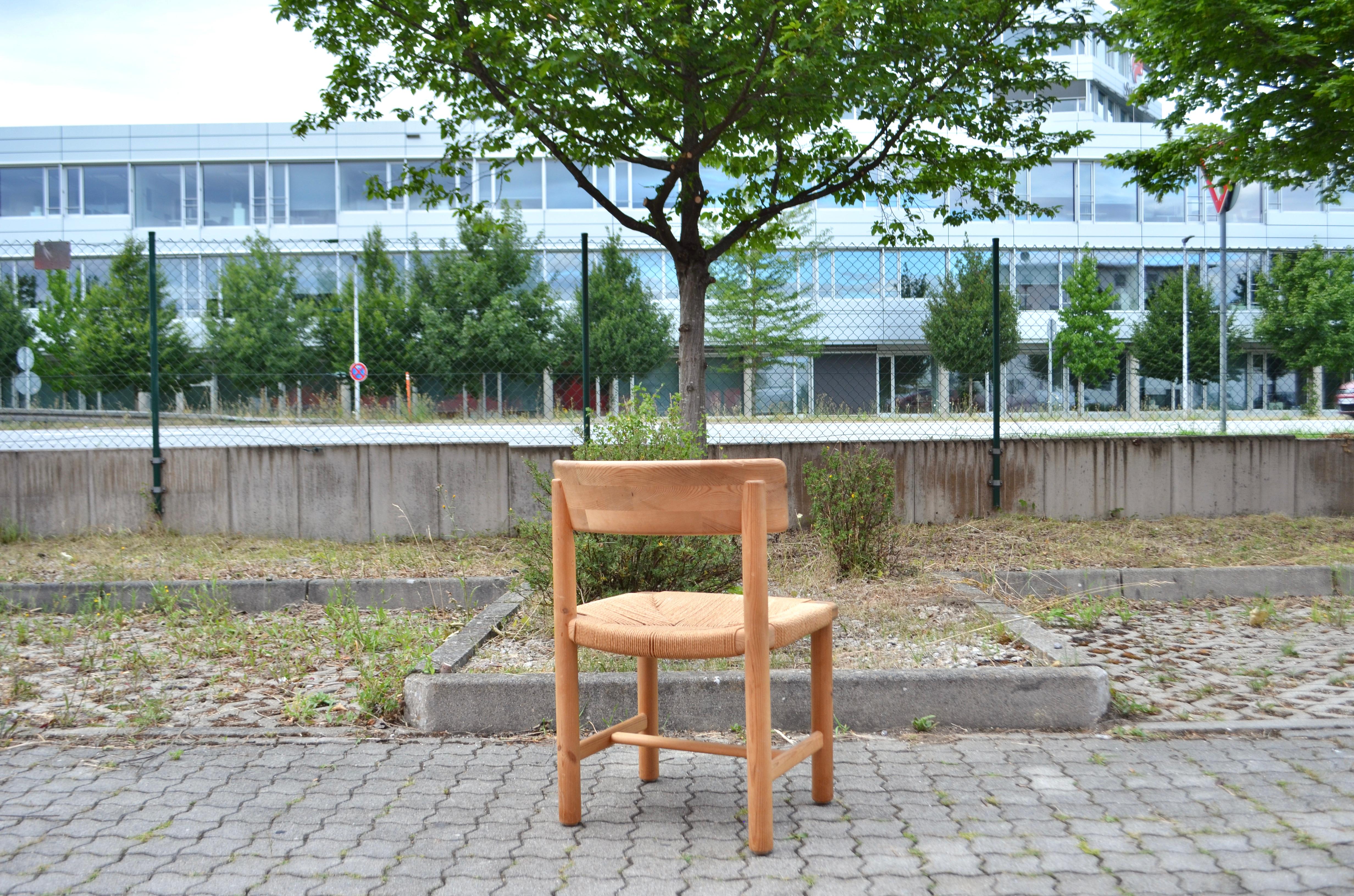 Rainer Daumiller Danish Papercord Dining Chair Scandinavian Pine Set of 4 2