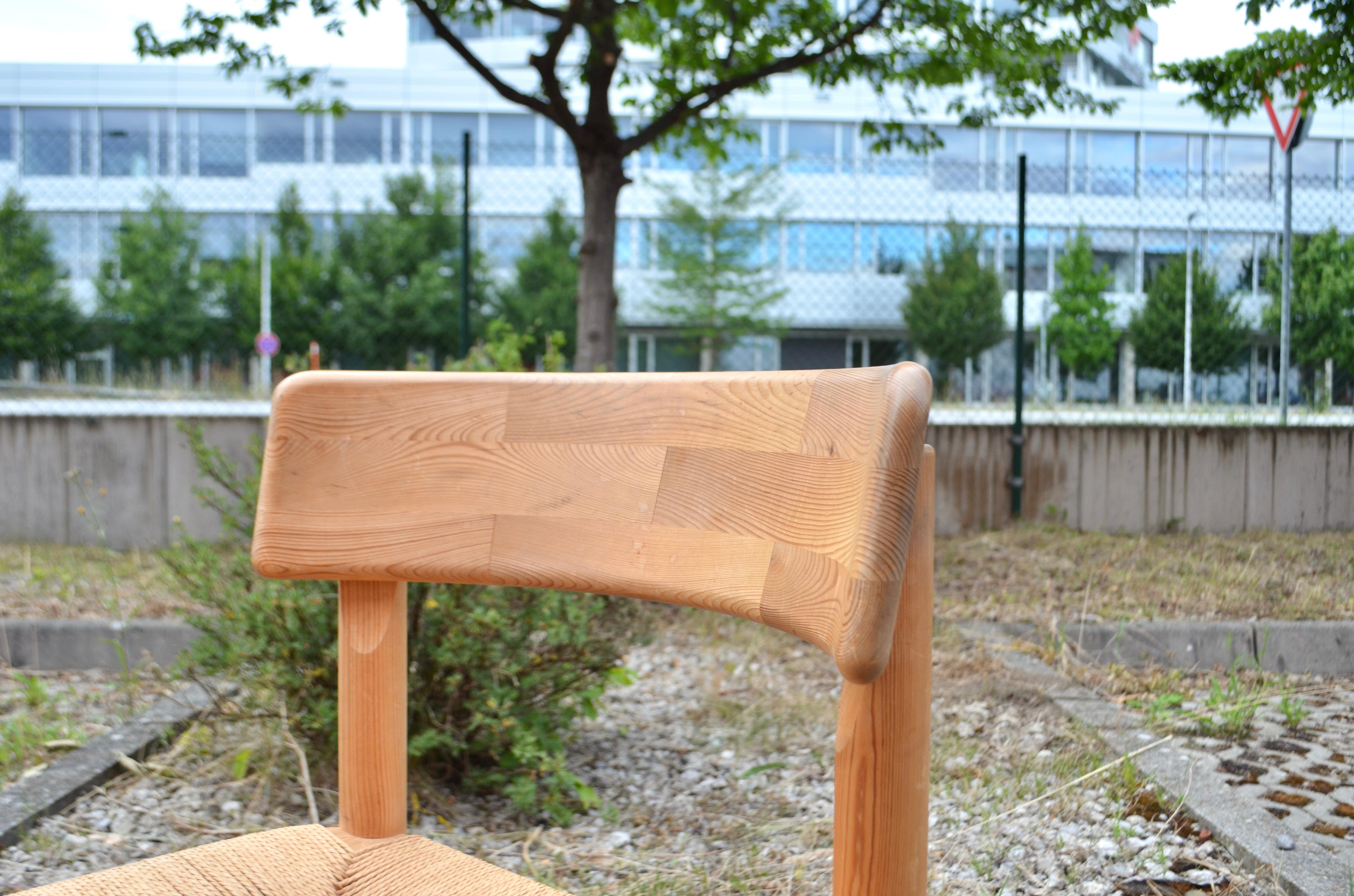 Rainer Daumiller Danish Papercord Dining Chair Scandinavian Pine Set of 4 3