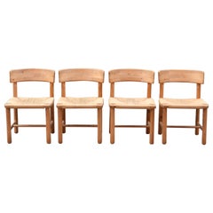 Rainer Daumiller Danish Papercord Dining Chair Scandinavian Pine Set of 4