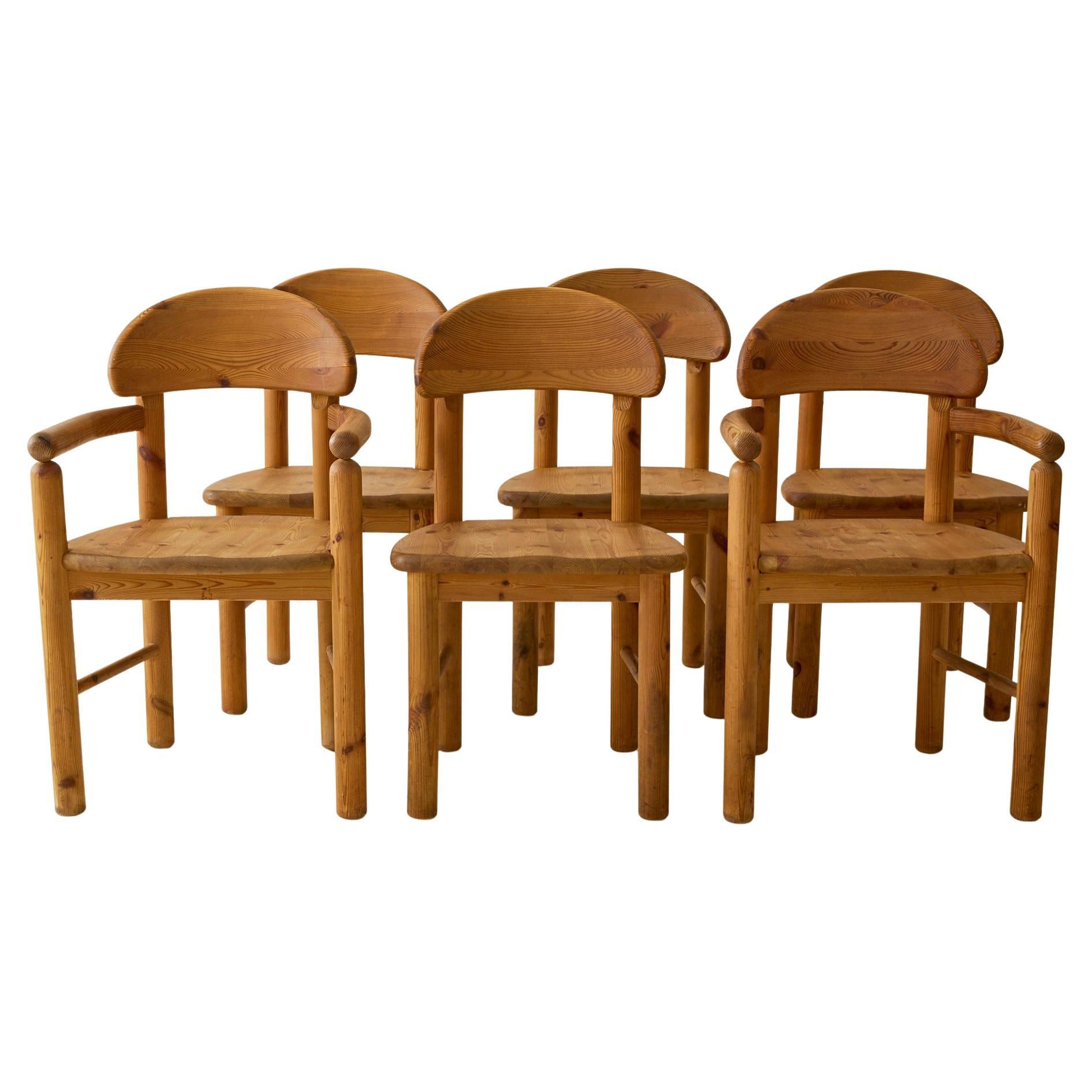 Rainer Daumiller Danish Pine Dining Chair, Set of 6, 1960s