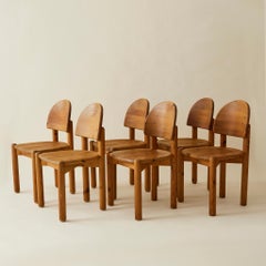 Rainer Daumiller Danish Pine Dining Chairs, Set of 6, 1970's