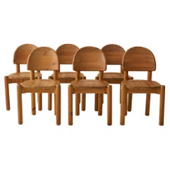 Rainer Daumiller Danish Pine Dining Chairs, Set of 6, 1970
s