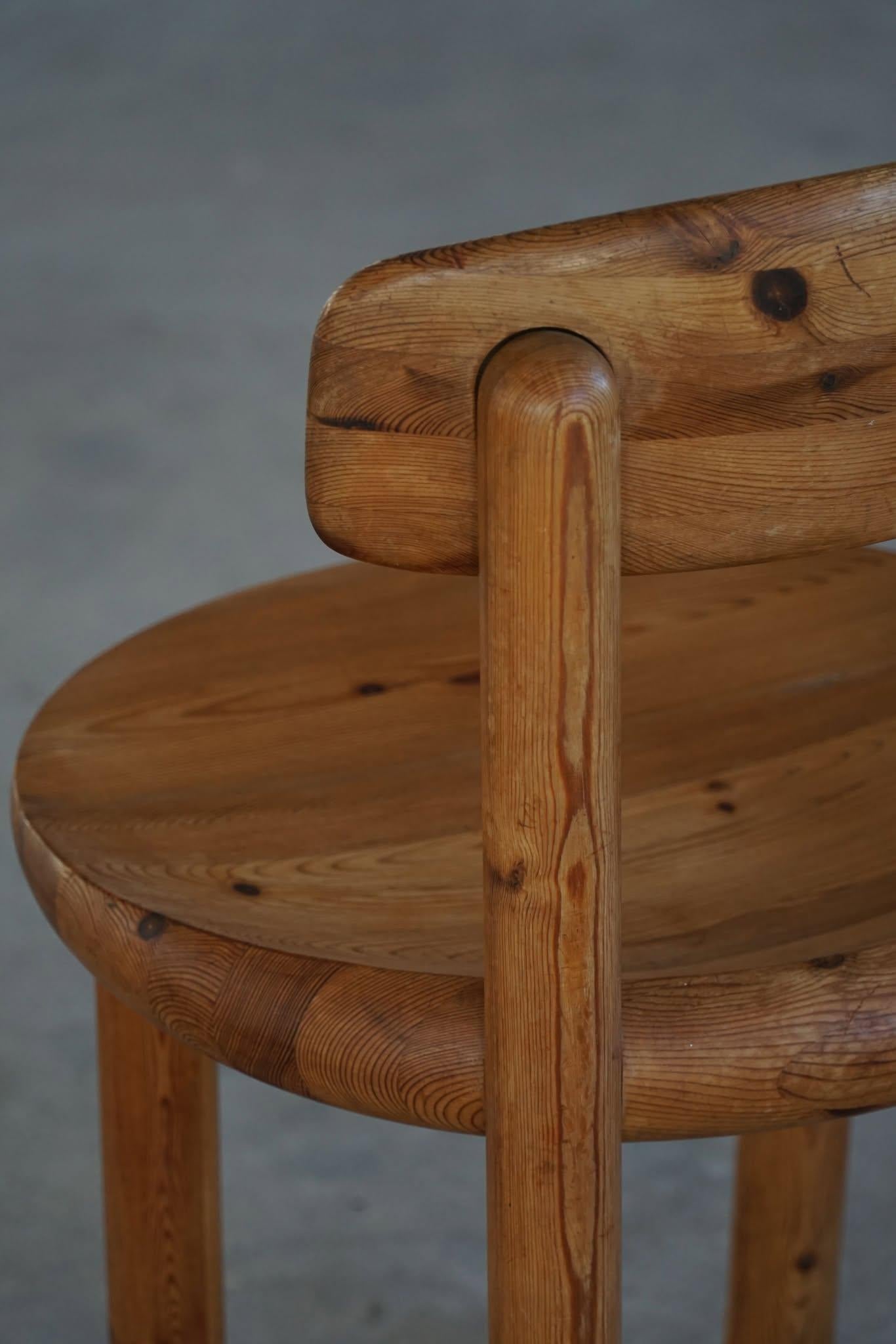 Chaise de bureau/de salle à manger Rainer Daumiller en pin massif, design moderne danois, 1970 en vente 3