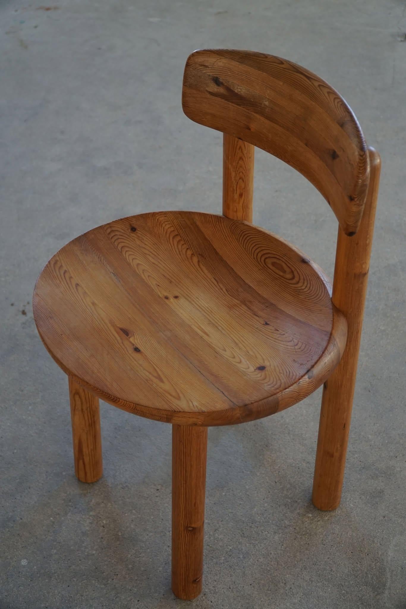 Chaise de bureau/de salle à manger Rainer Daumiller en pin massif, design moderne danois, 1970 en vente 4