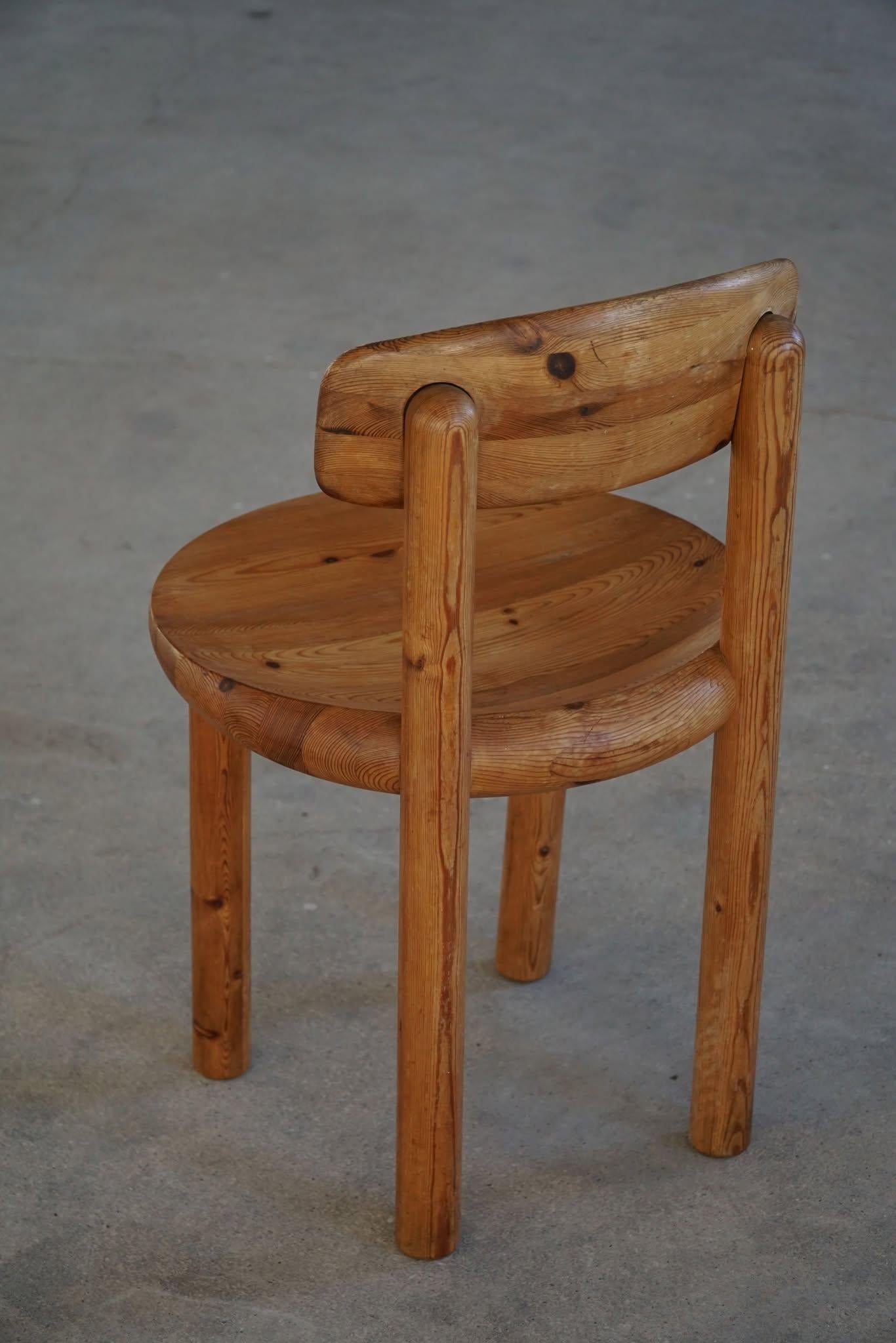 Chaise de bureau/de salle à manger Rainer Daumiller en pin massif, design moderne danois, 1970 en vente 5