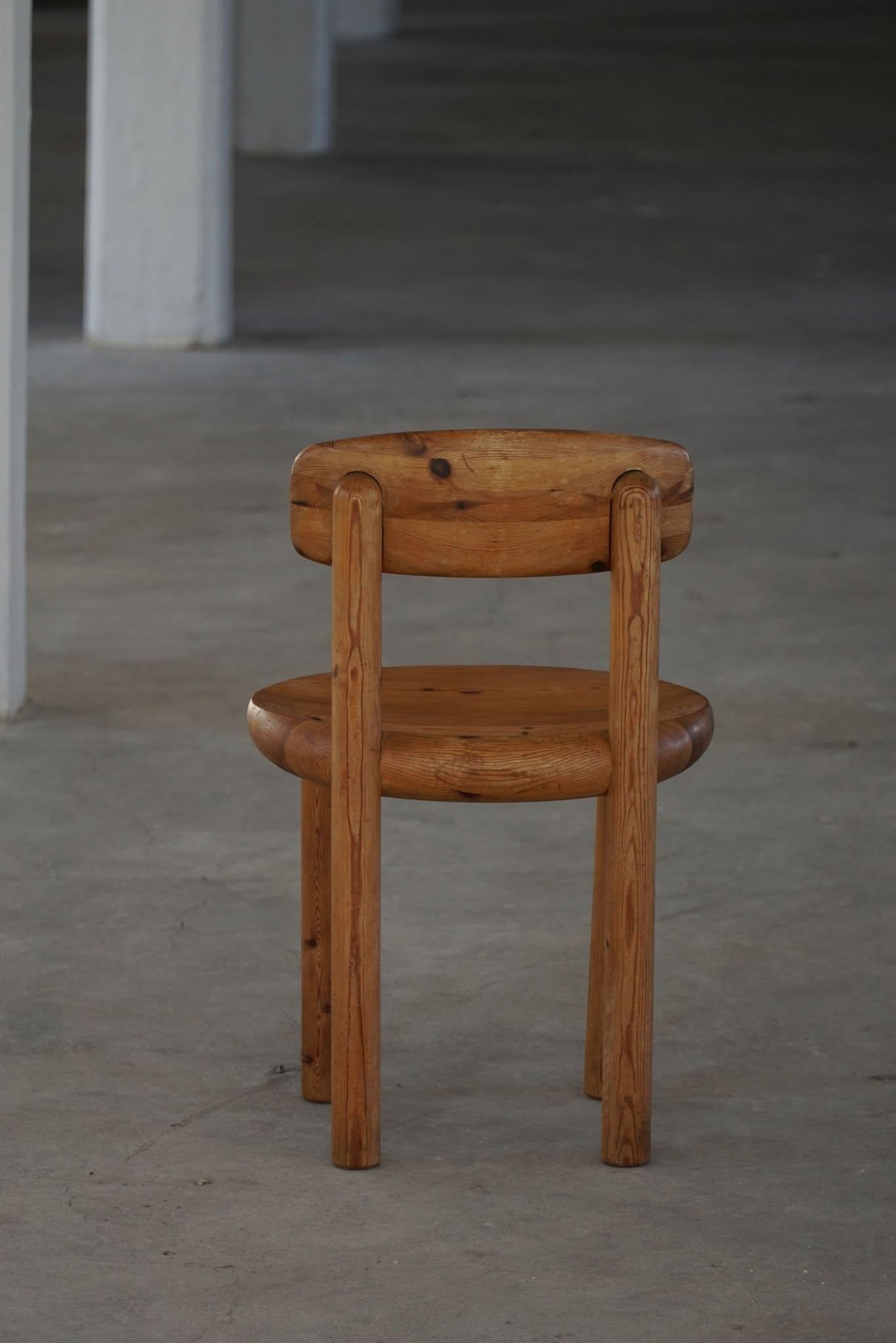 Chaise de bureau/de salle à manger Rainer Daumiller en pin massif, design moderne danois, 1970 Bon état - En vente à Odense, DK
