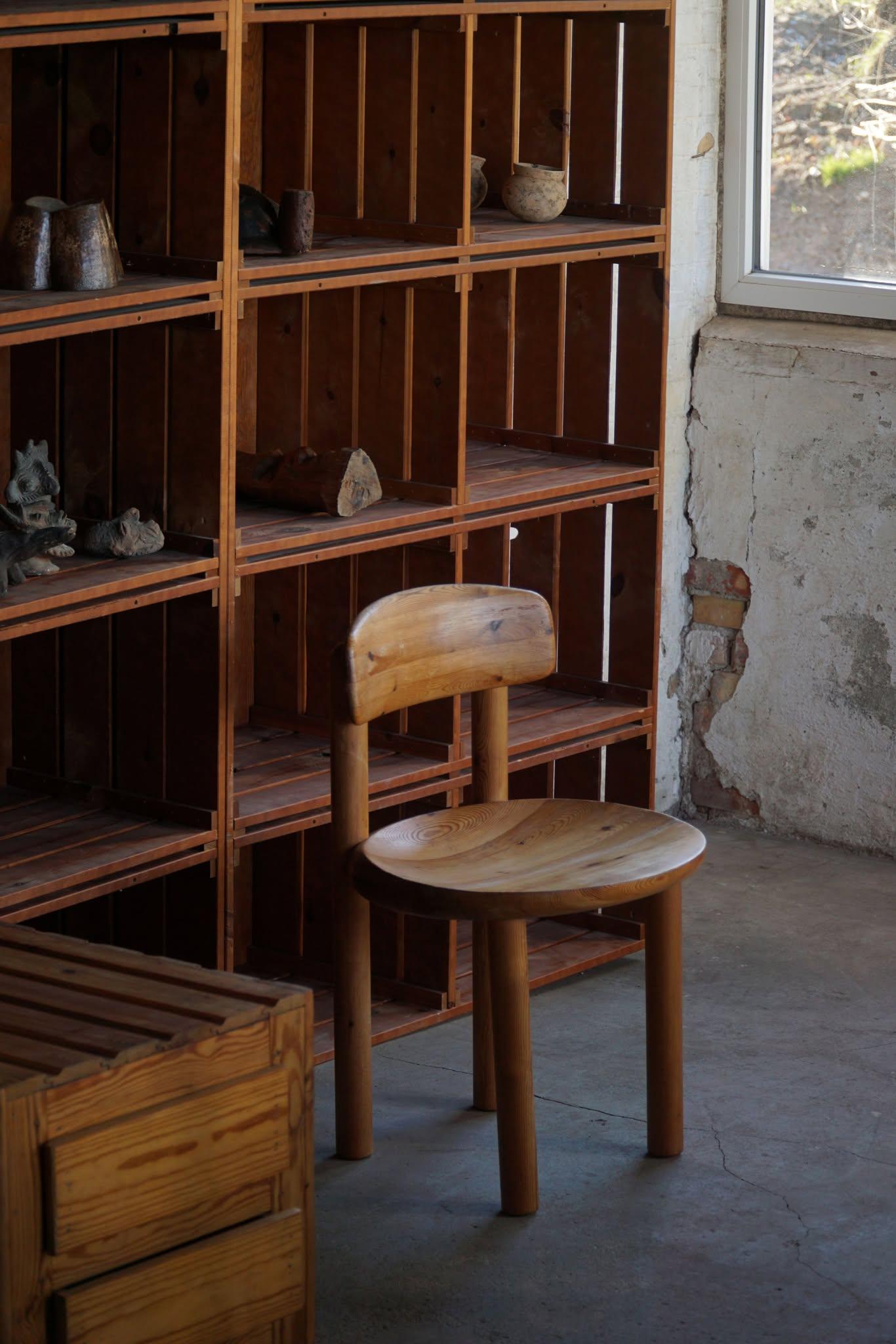 20ième siècle Chaise de bureau/de salle à manger Rainer Daumiller en pin massif, design moderne danois, 1970 en vente