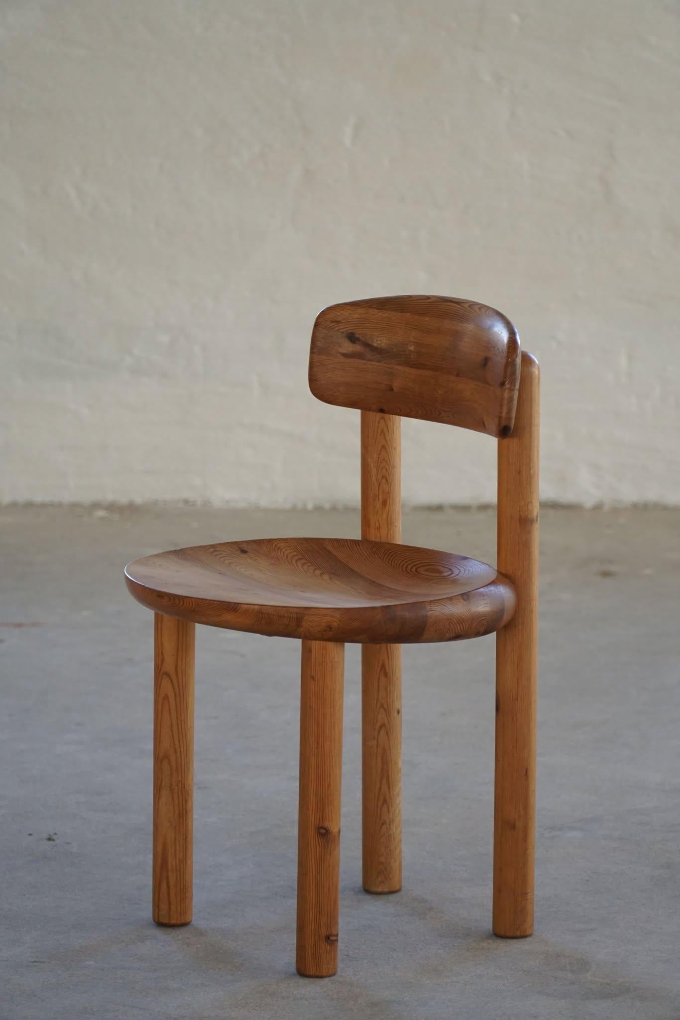 Chaise de bureau/de salle à manger Rainer Daumiller en pin massif, design moderne danois, 1970 en vente 1