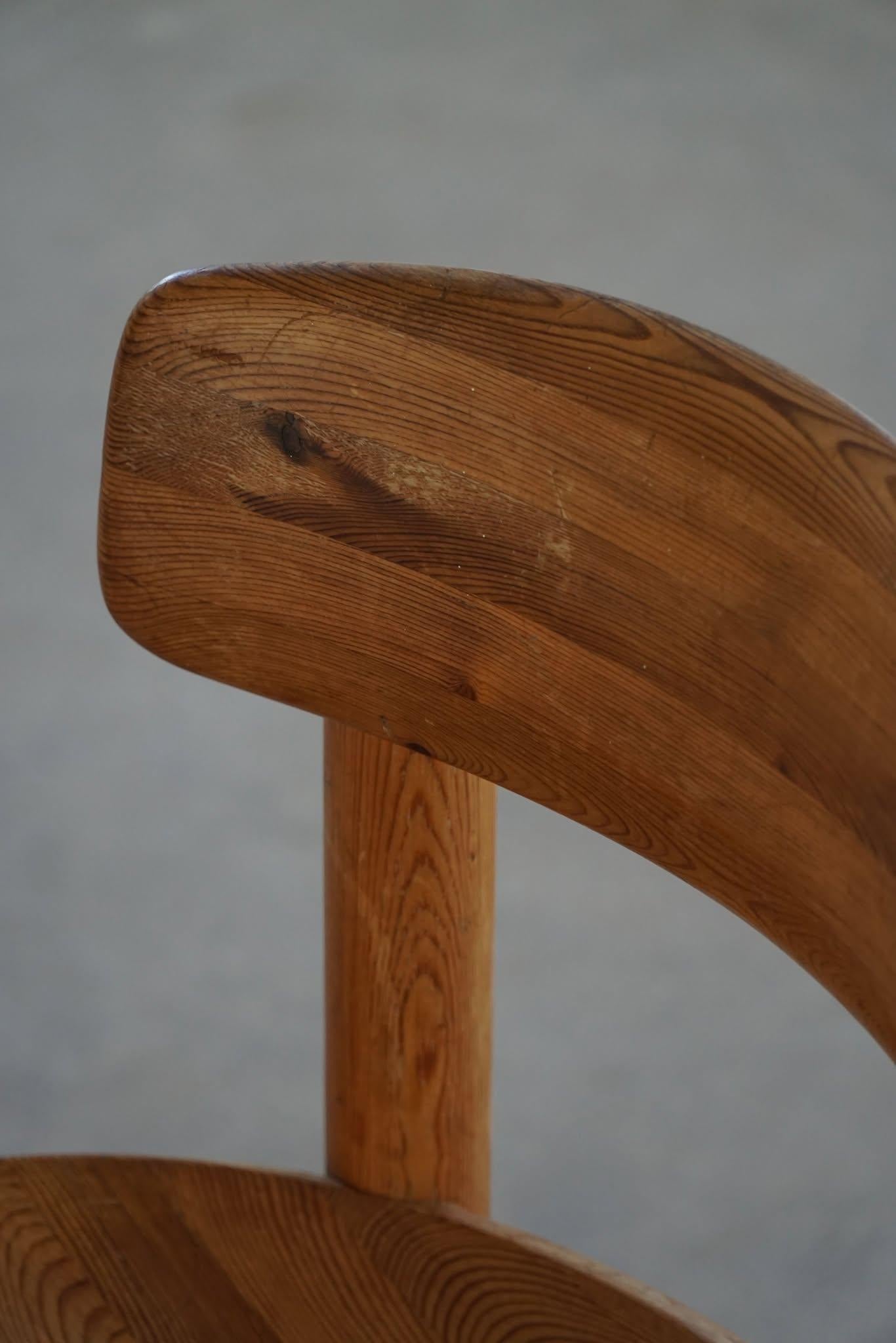 Chaise de bureau/de salle à manger Rainer Daumiller en pin massif, design moderne danois, 1970 en vente 2