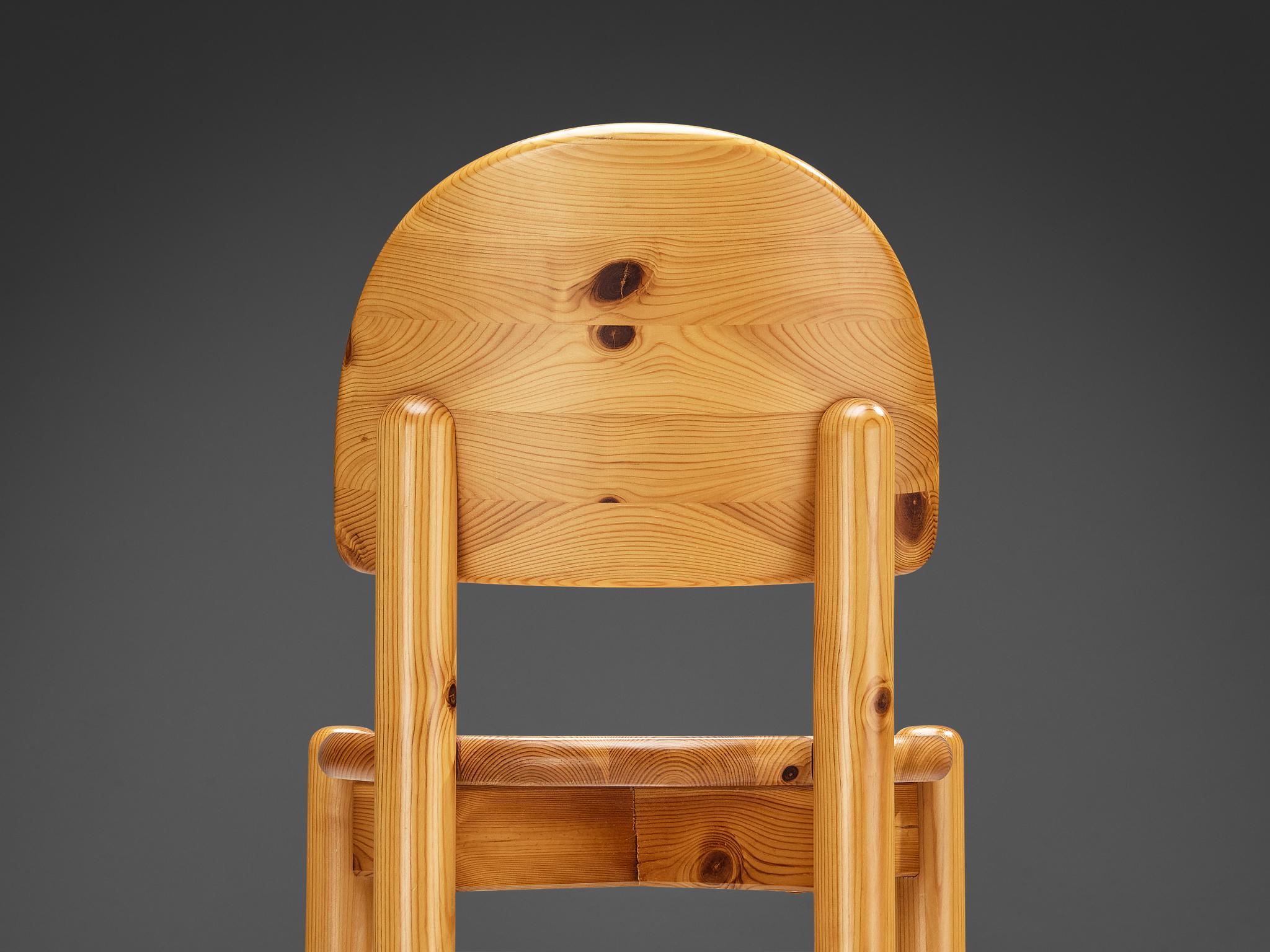 Scandinavian Modern Rainer Daumiller Dining Chair in Pine For Sale