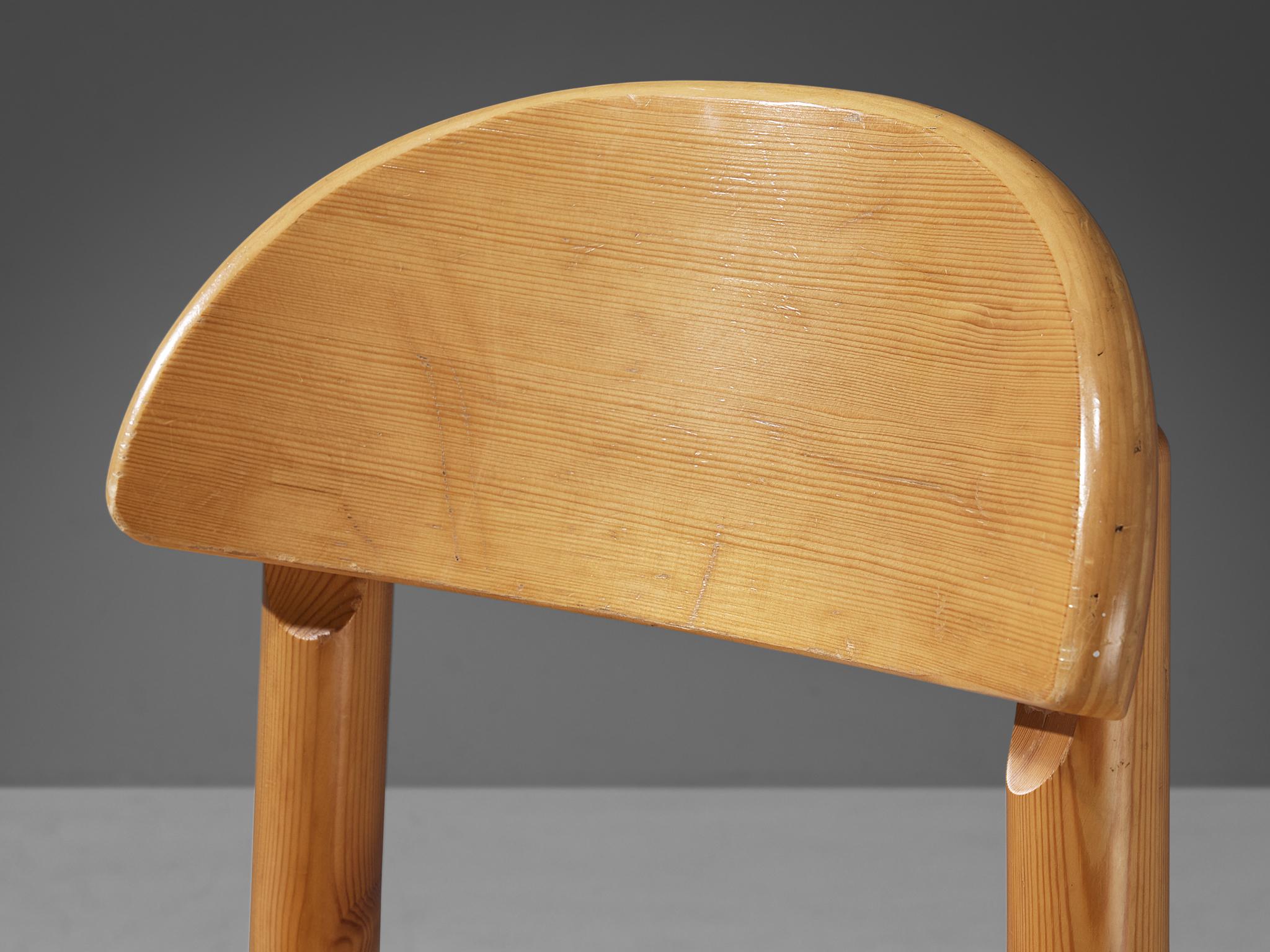 Scandinavian Modern Rainer Daumiller Dining Chair in Solid Pine