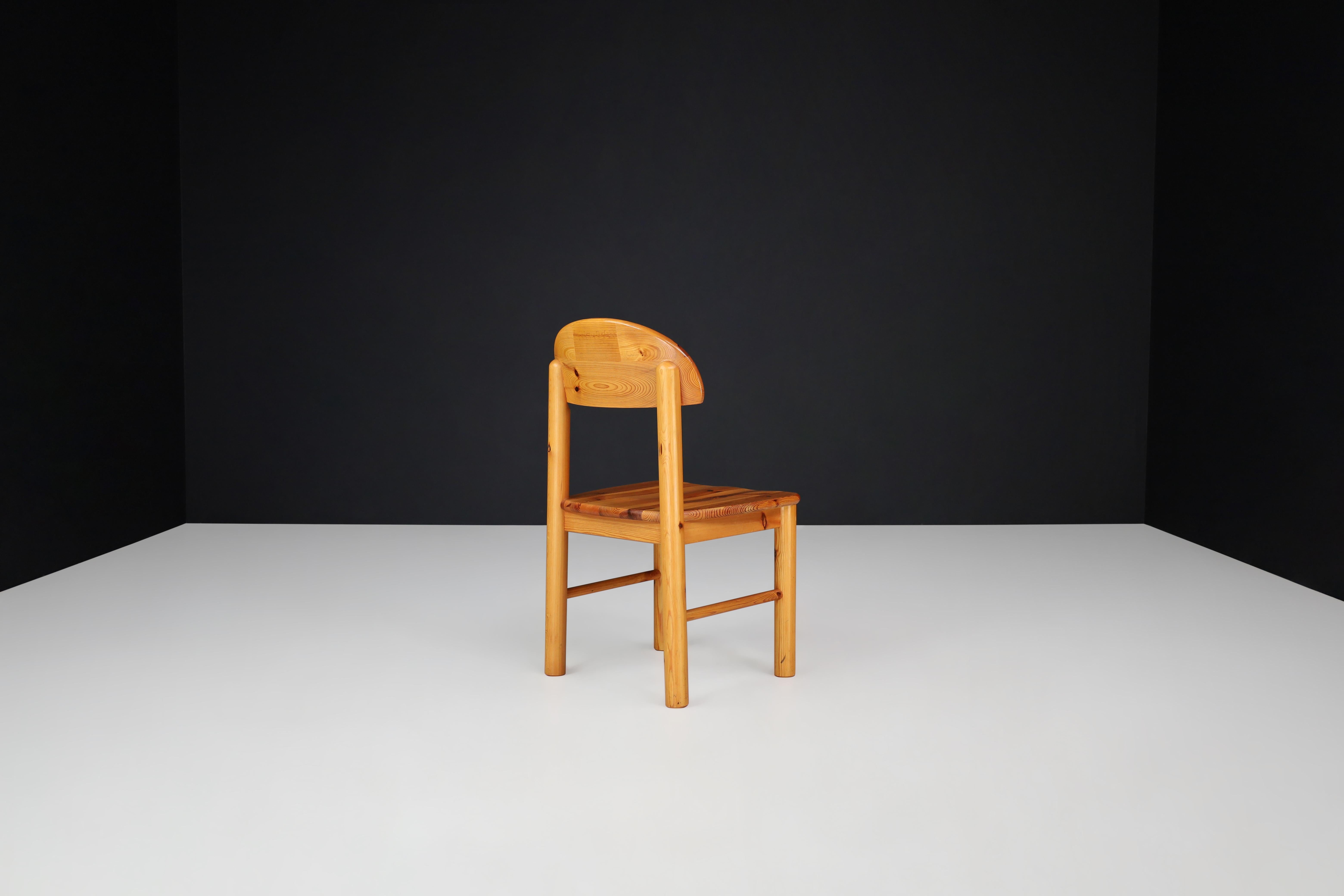Rainer Daumiller Dining Chairs in Pine, Denmark, 1970s For Sale 3
