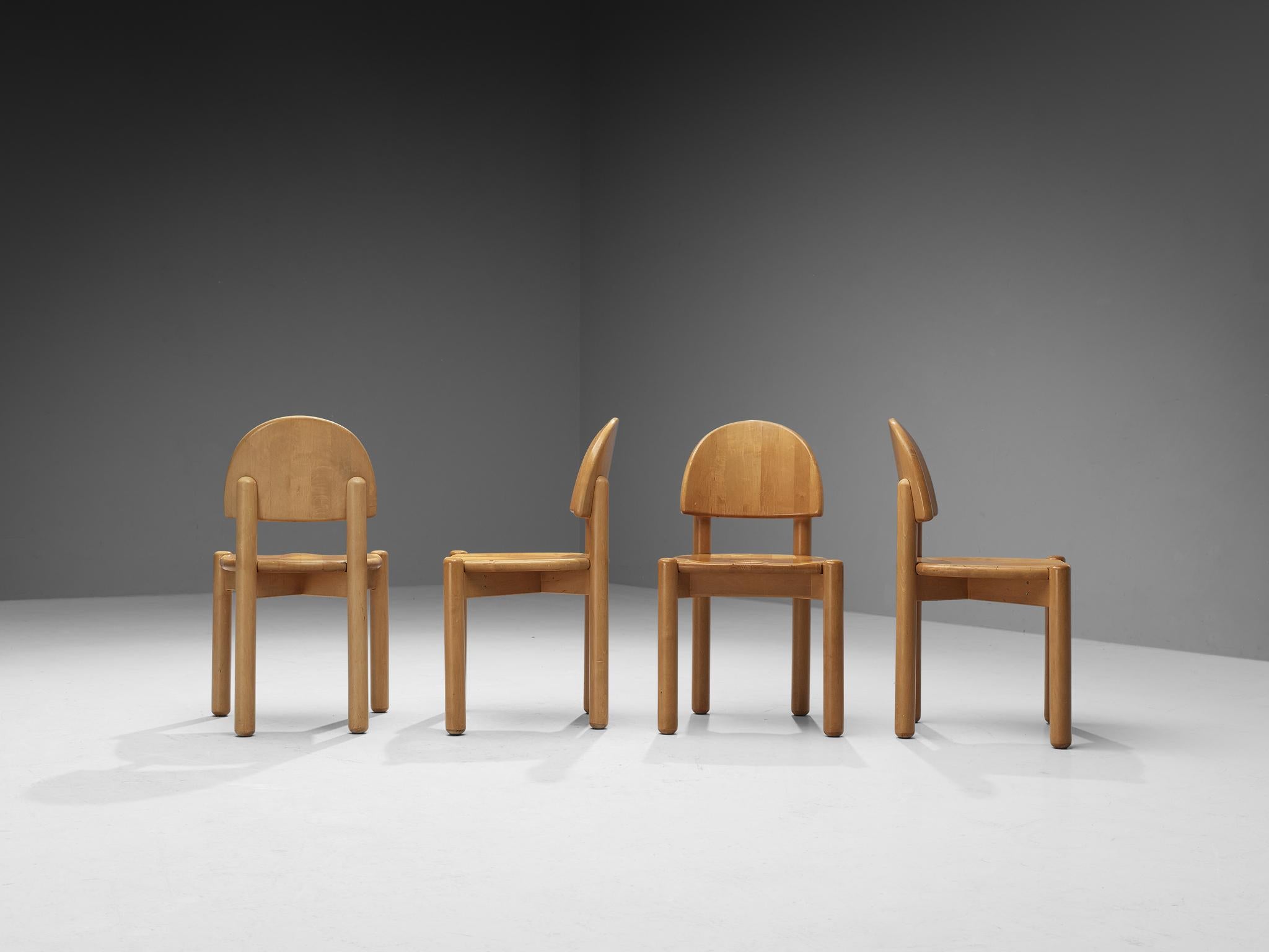 Danish Rainer Daumiller Dining Chairs in Pine
