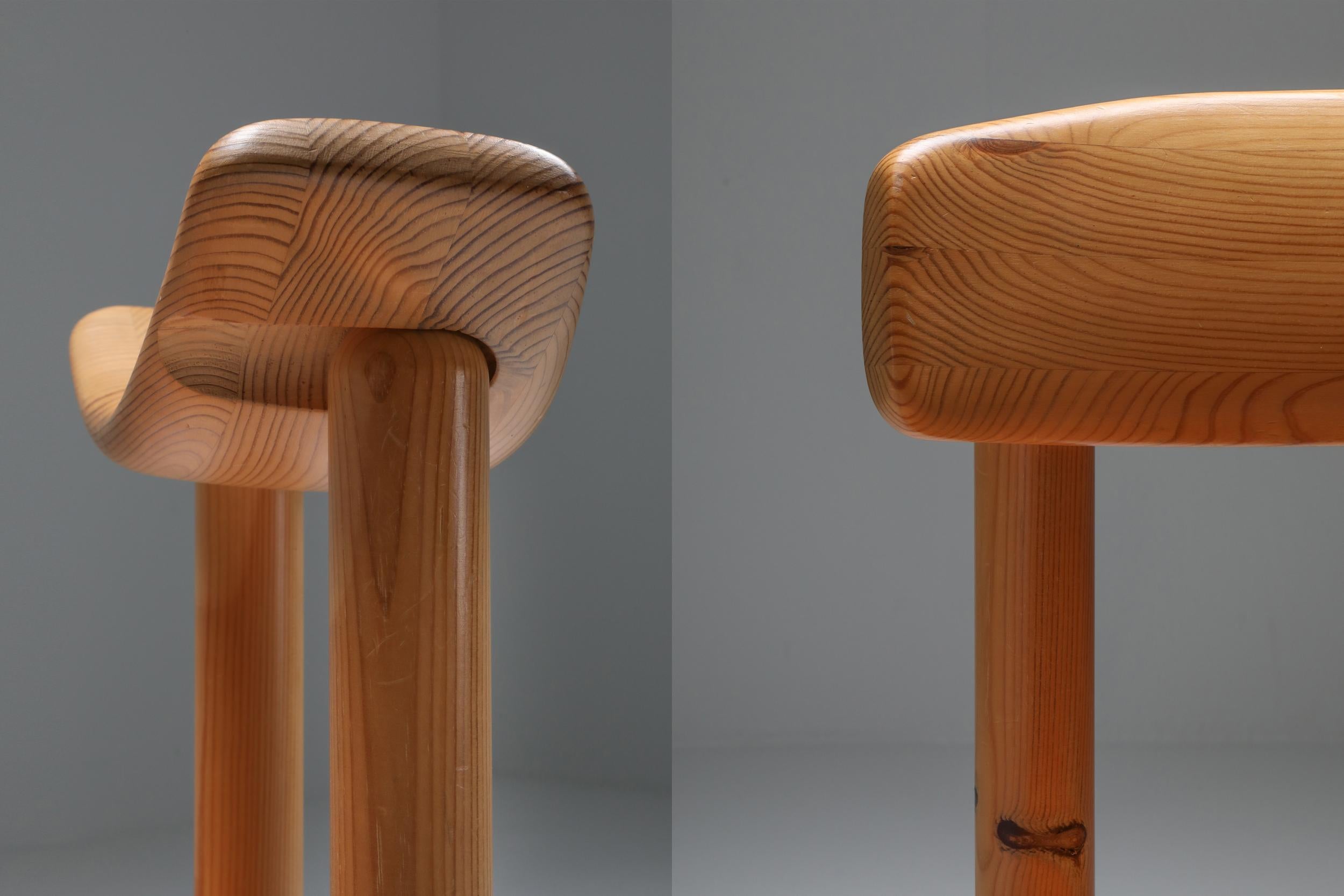 Mid-Century Modern Rainer Daumiller Dining Chairs in Pine