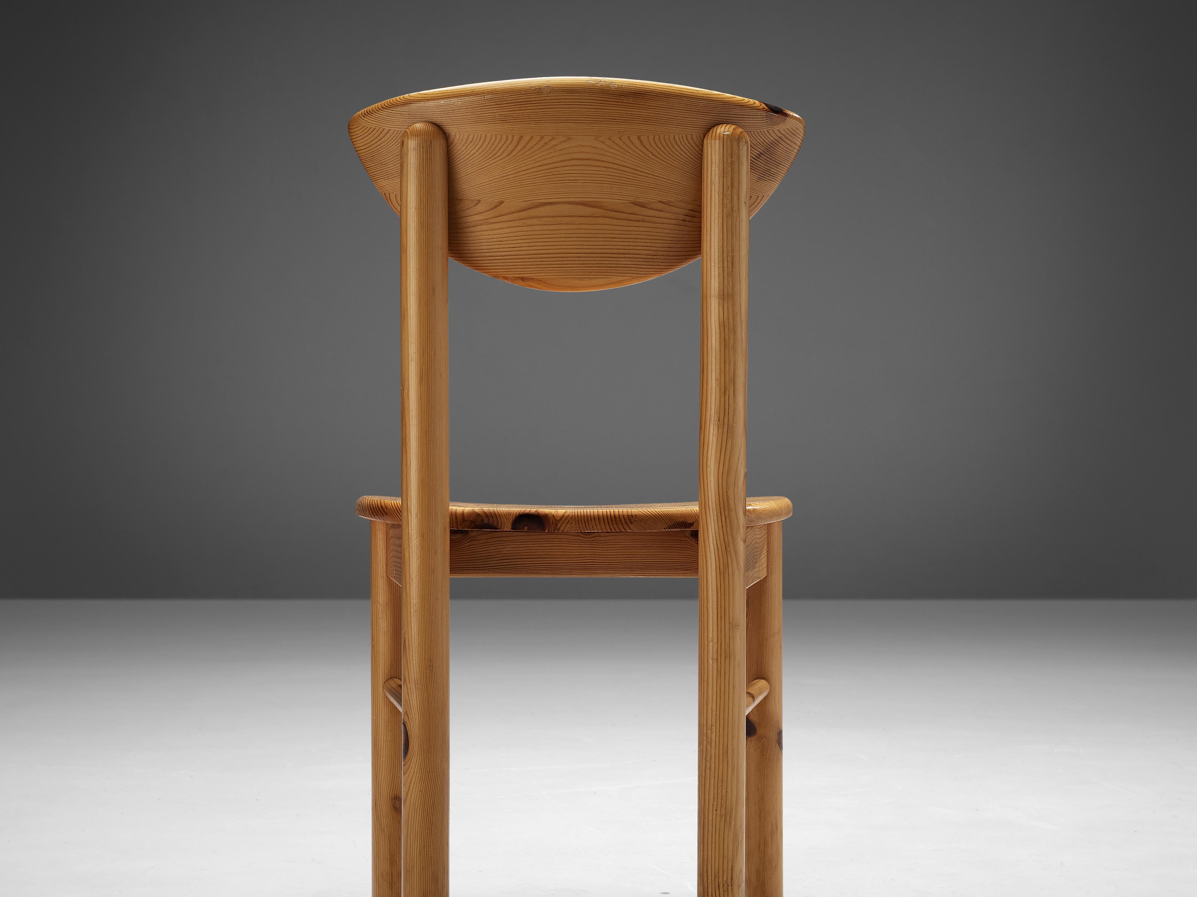 Scandinavian Modern Rainer Daumiller Dining Chairs in Pine For Sale