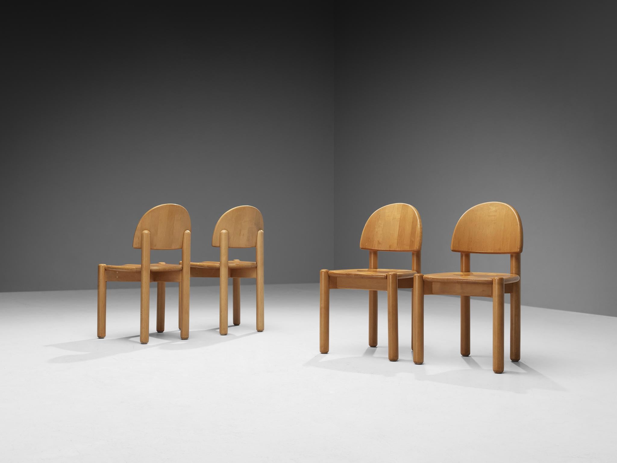 Late 20th Century Rainer Daumiller Dining Chairs in Pine