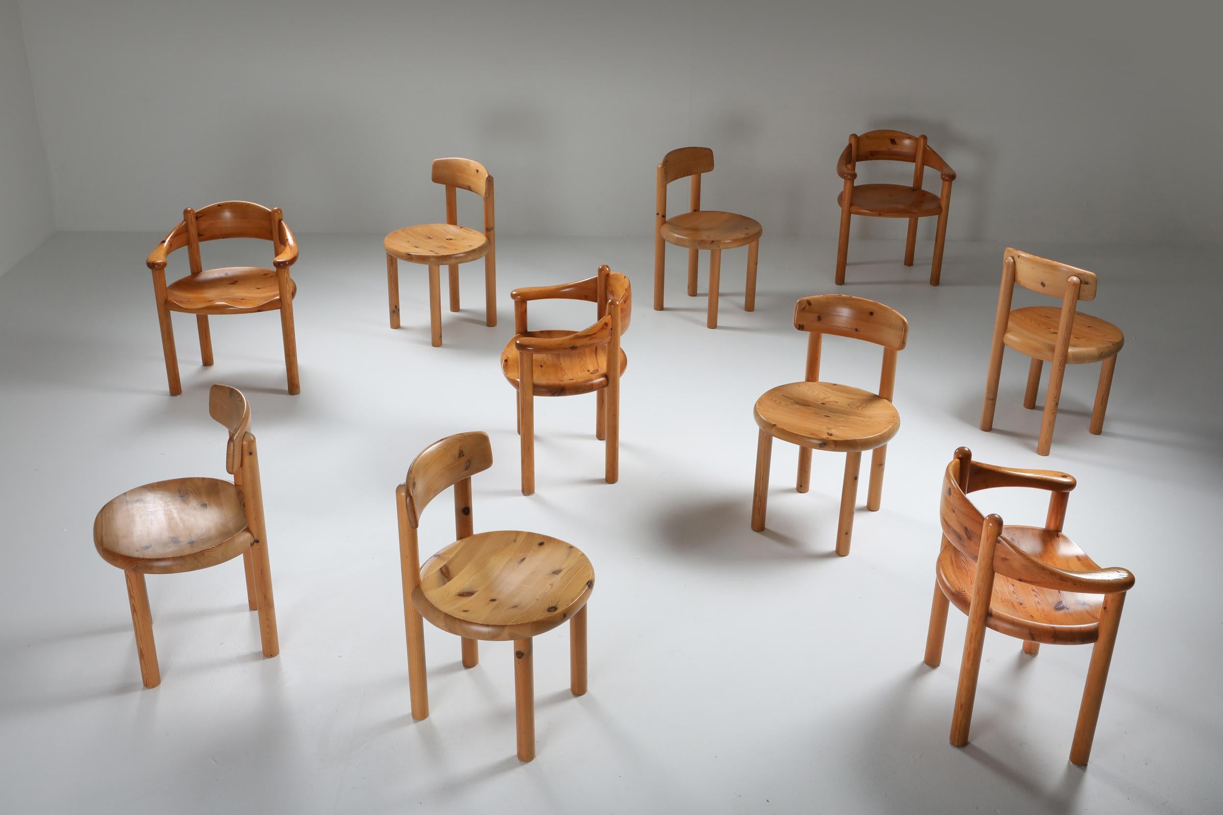 Mid-20th Century Rainer Daumiller Dining Chairs in Pine