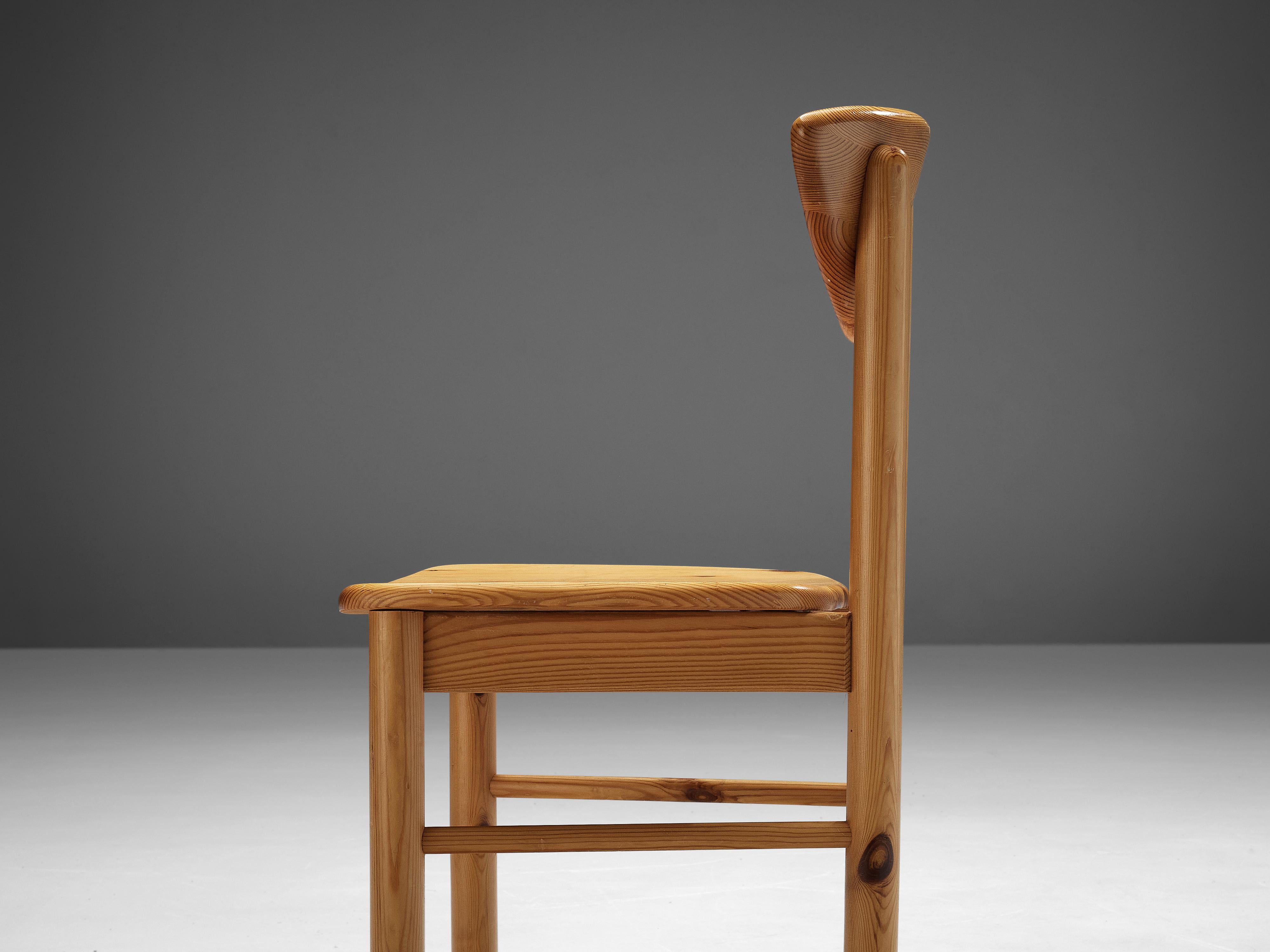 Late 20th Century Rainer Daumiller Dining Chairs in Pine For Sale