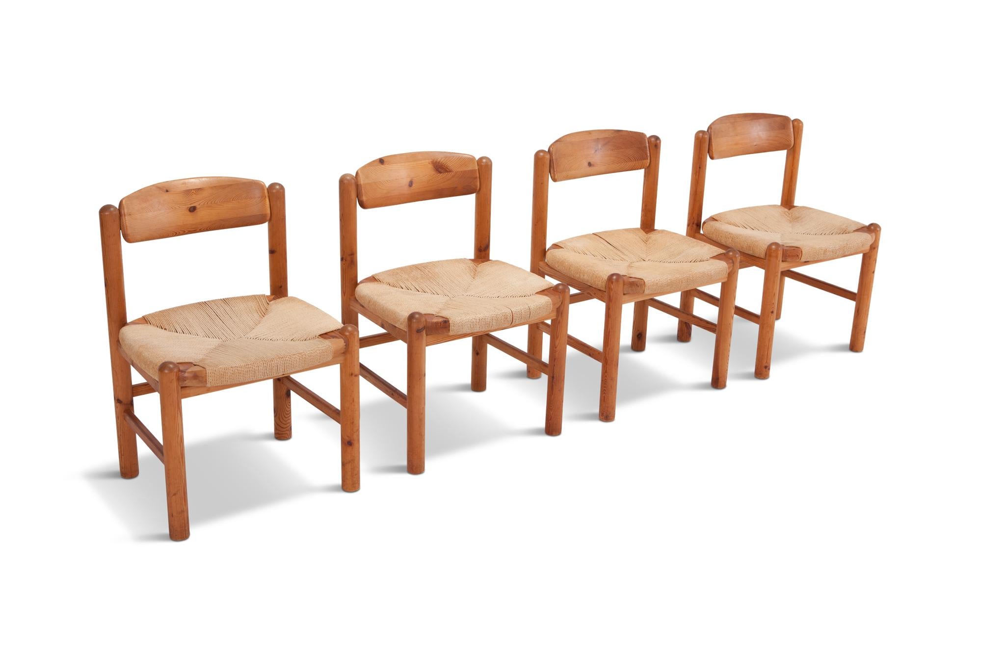 Danish Rainer Daumiller Dining Chairs in Solid Pine, Set of Six