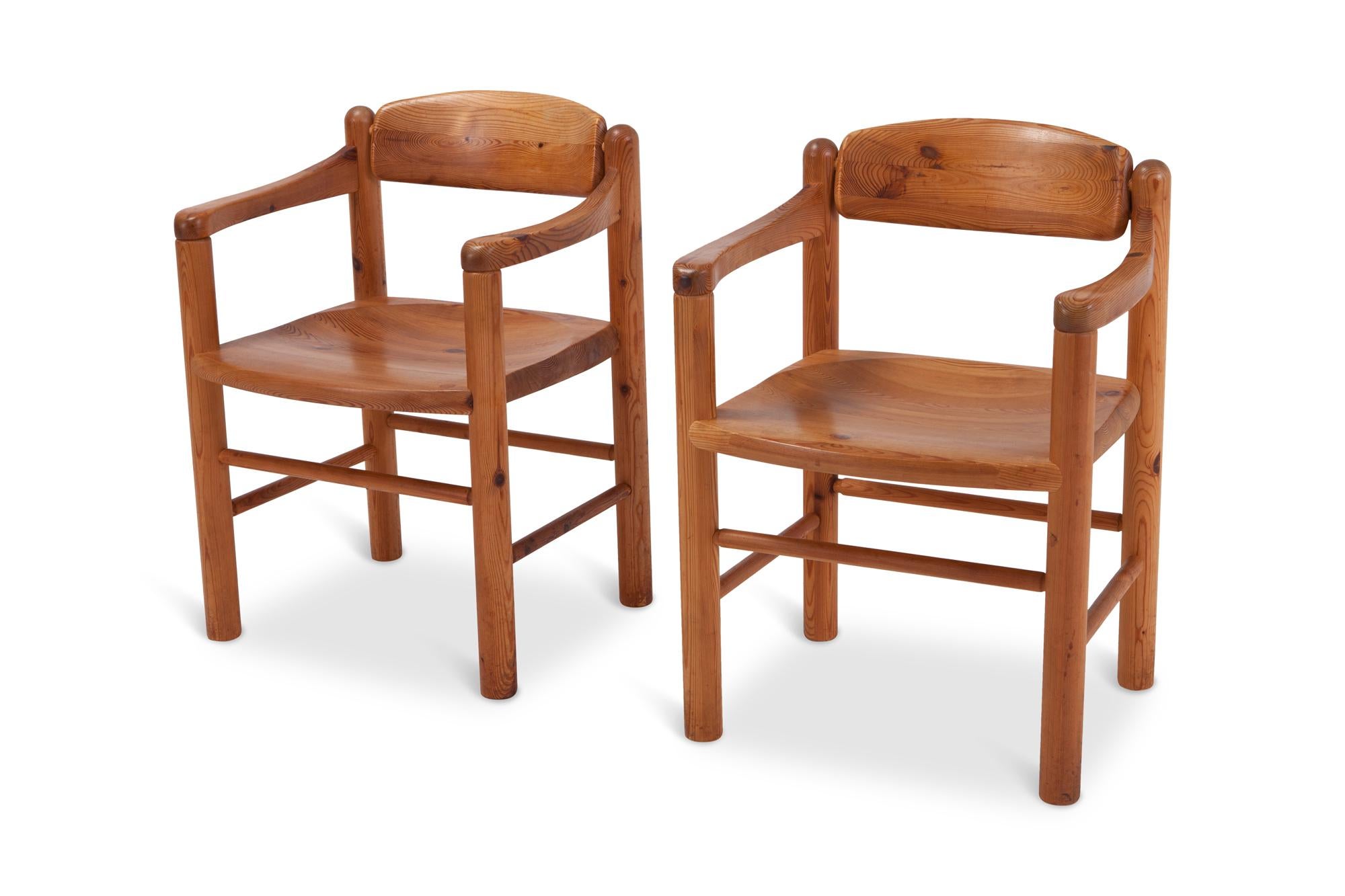 Rainer Daumiller Dining Chairs in Solid Pine, Set of Six In Good Condition In Antwerp, BE