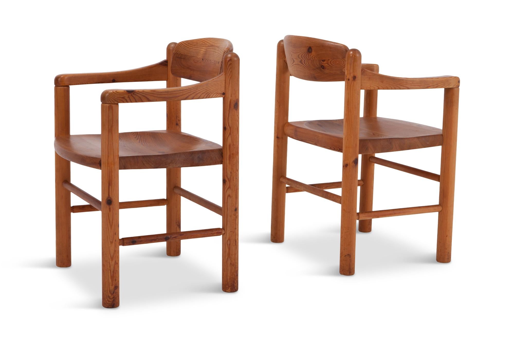 Late 20th Century Rainer Daumiller Dining Chairs in Solid Pine, Set of Six