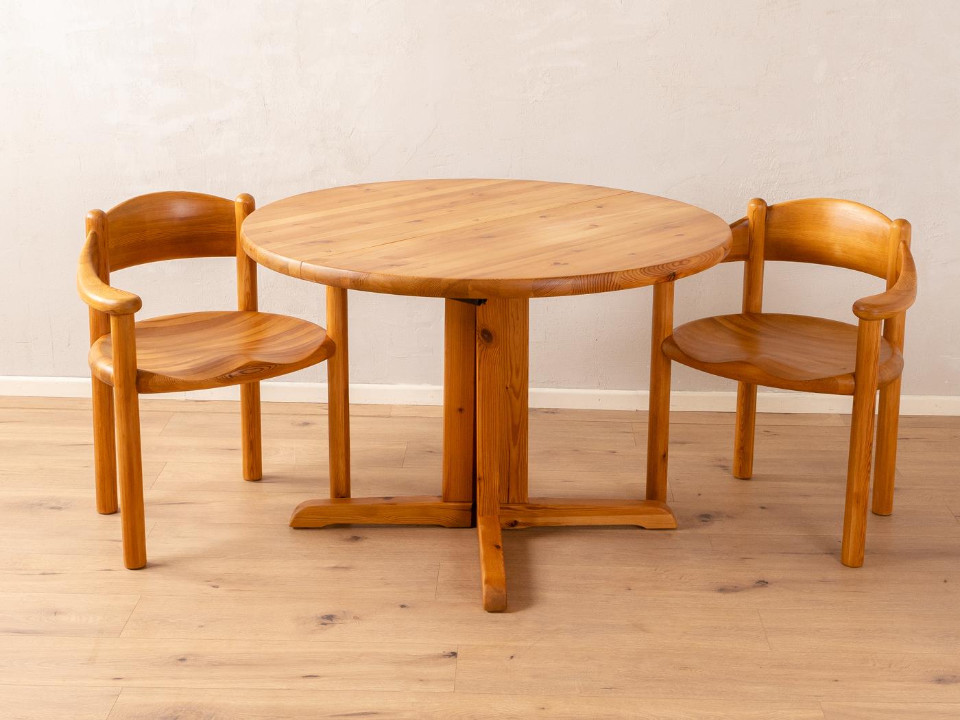 Danish Rainer Daumiller dining room set, chairs & table For Sale