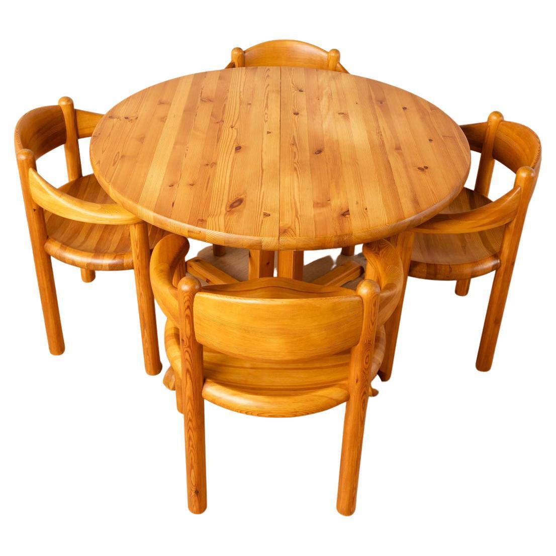 Ensemble de salle à manger Rainer Daumiller, chaises et table en vente