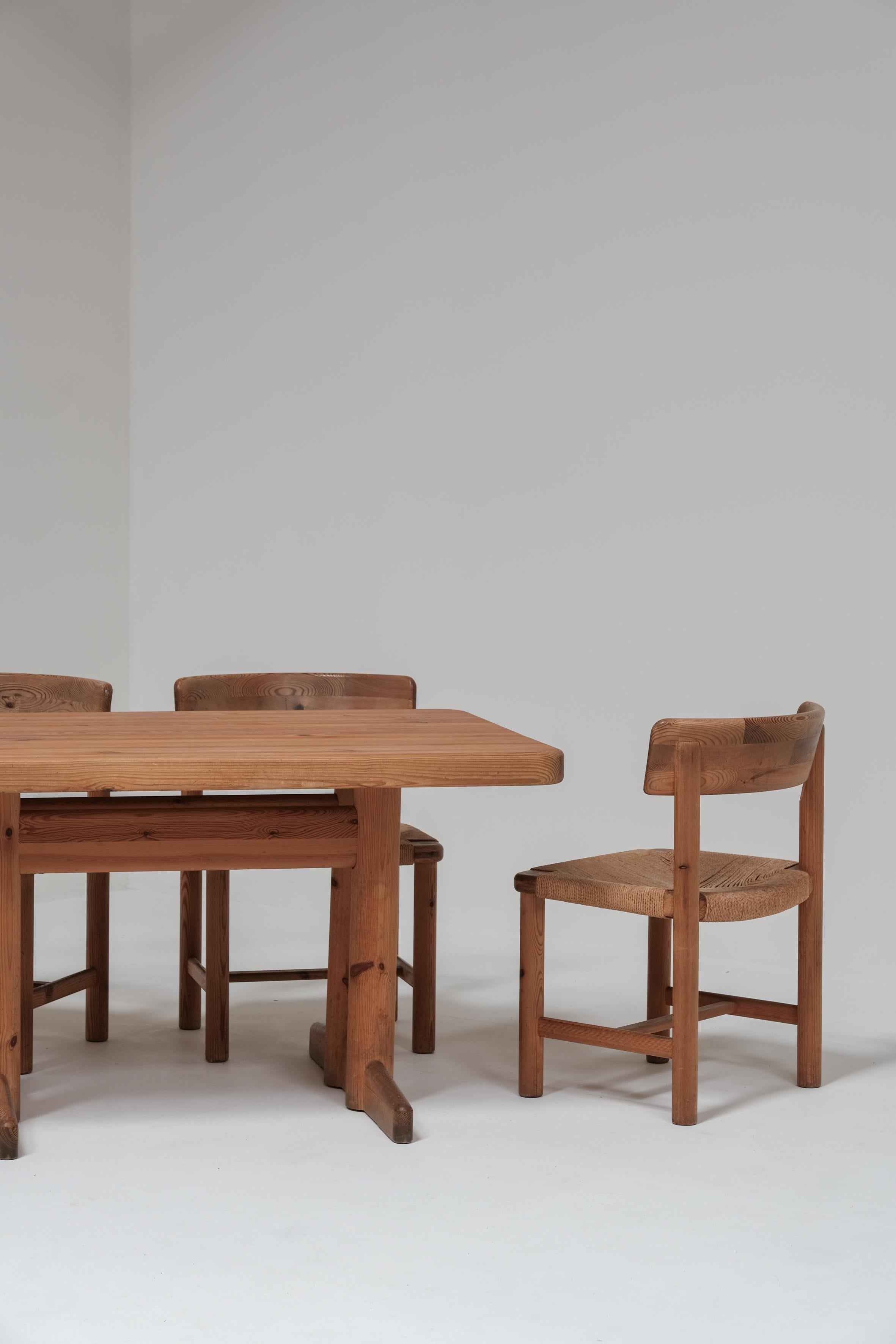 Cord Rainer Daumiller dining set 1960
