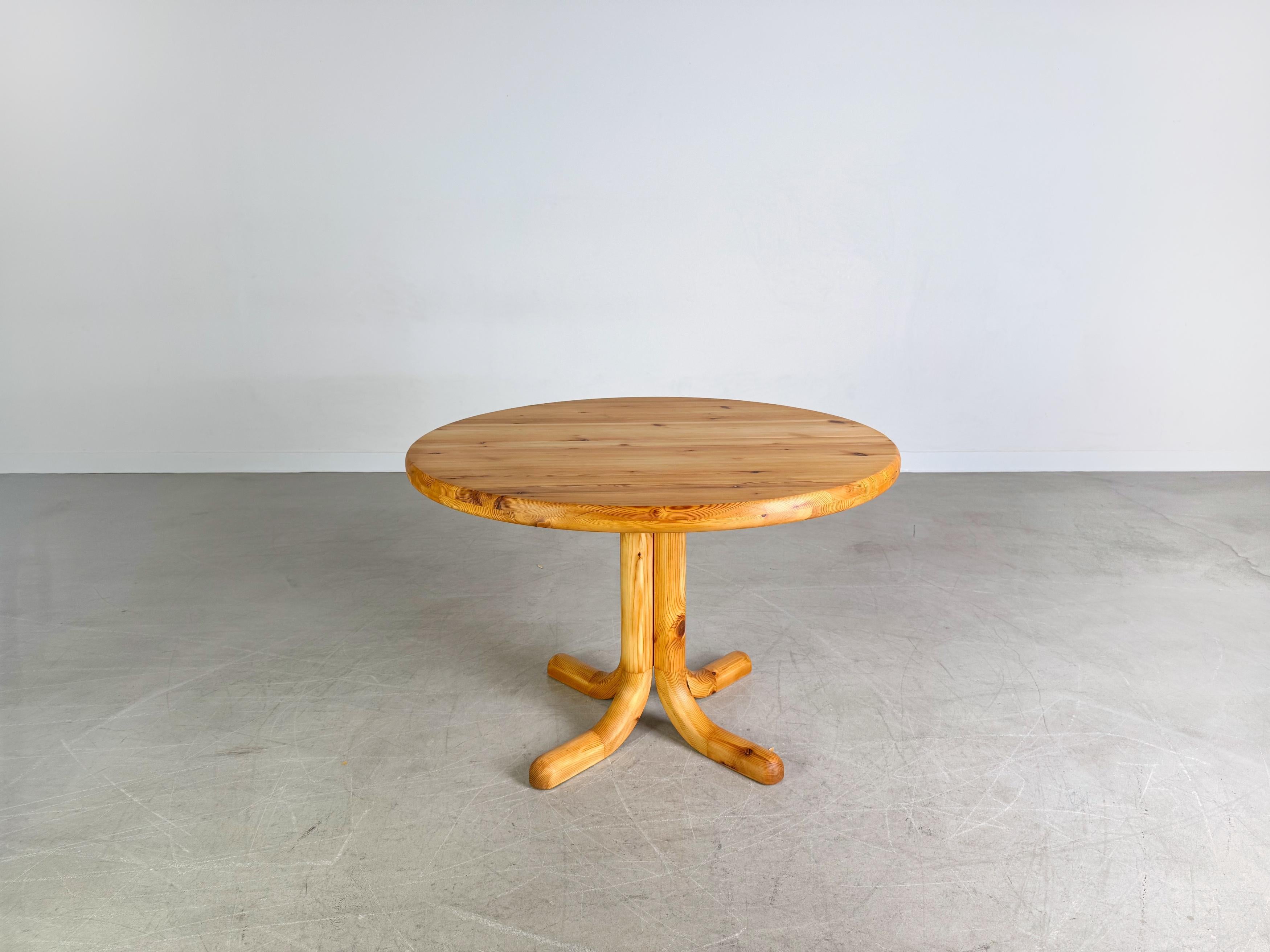 Mid-Century Modern Rainer Daumiller Esstisch Kiefer Midcentury Design ausziehbar 2 For Sale