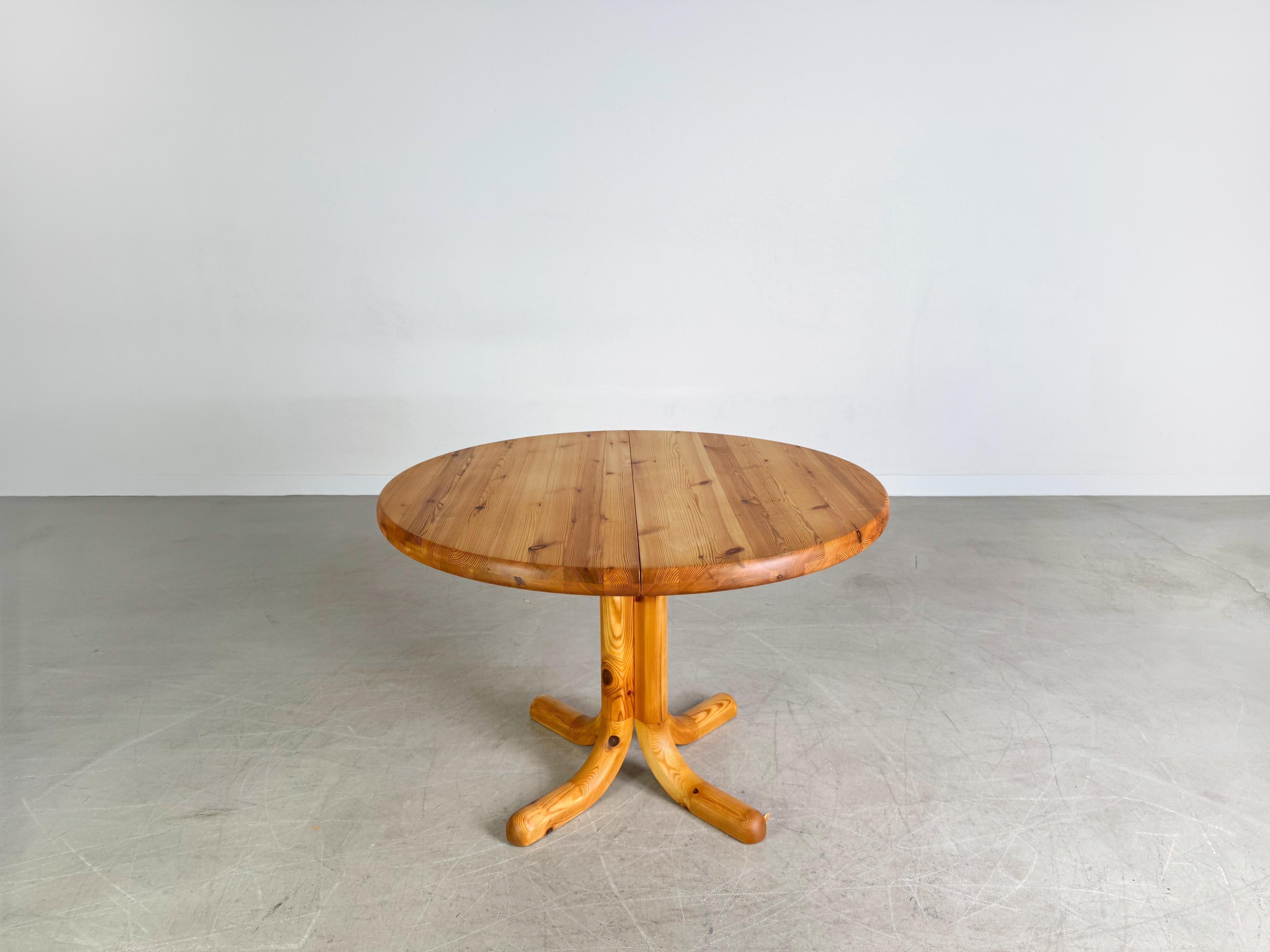German Rainer Daumiller Esstisch Kiefer Midcentury Design ausziehbar 2 For Sale