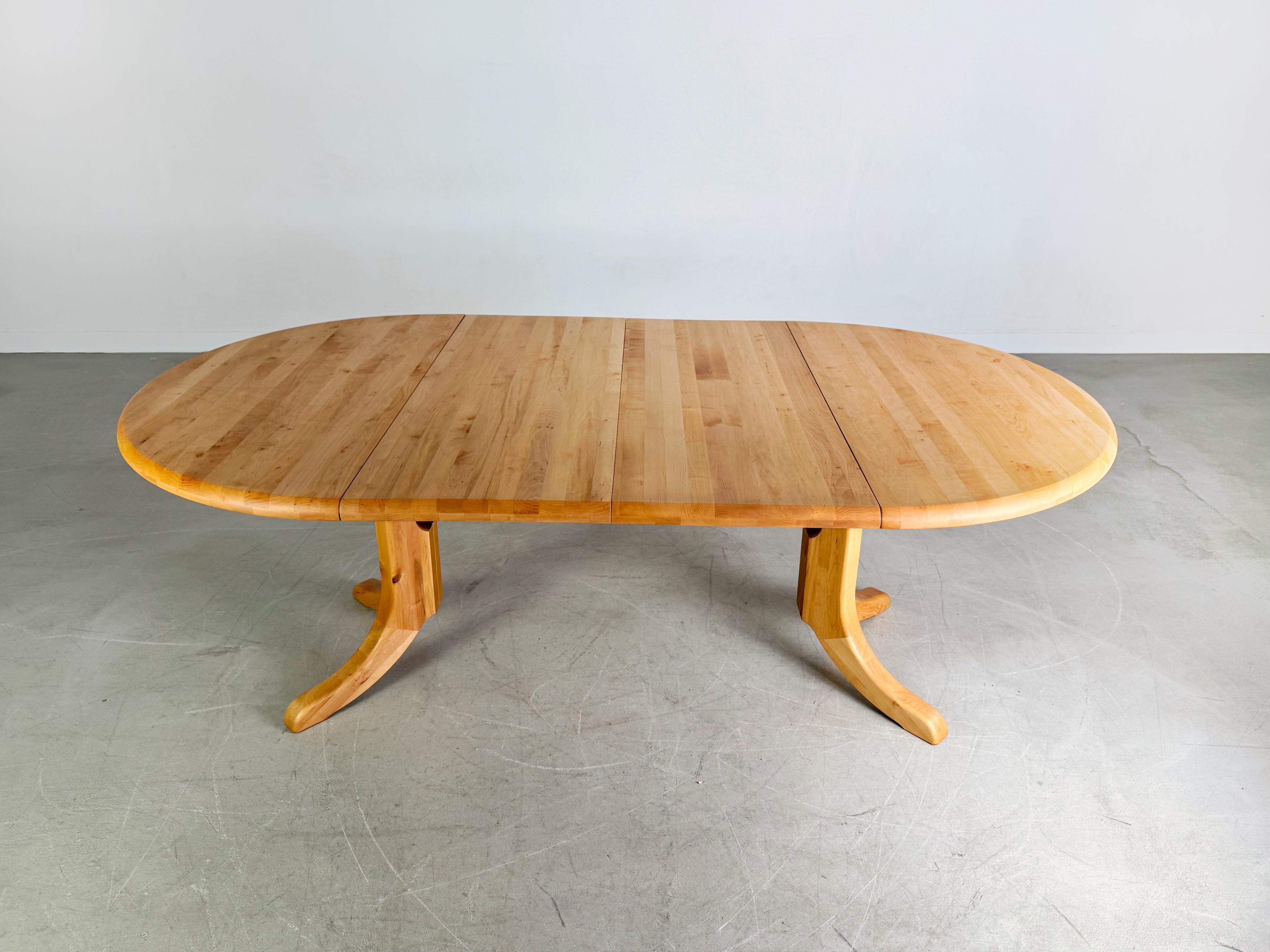 Mid-20th Century Rainer Daumiller Esstisch Kiefer Midcentury Design ausziehbar For Sale