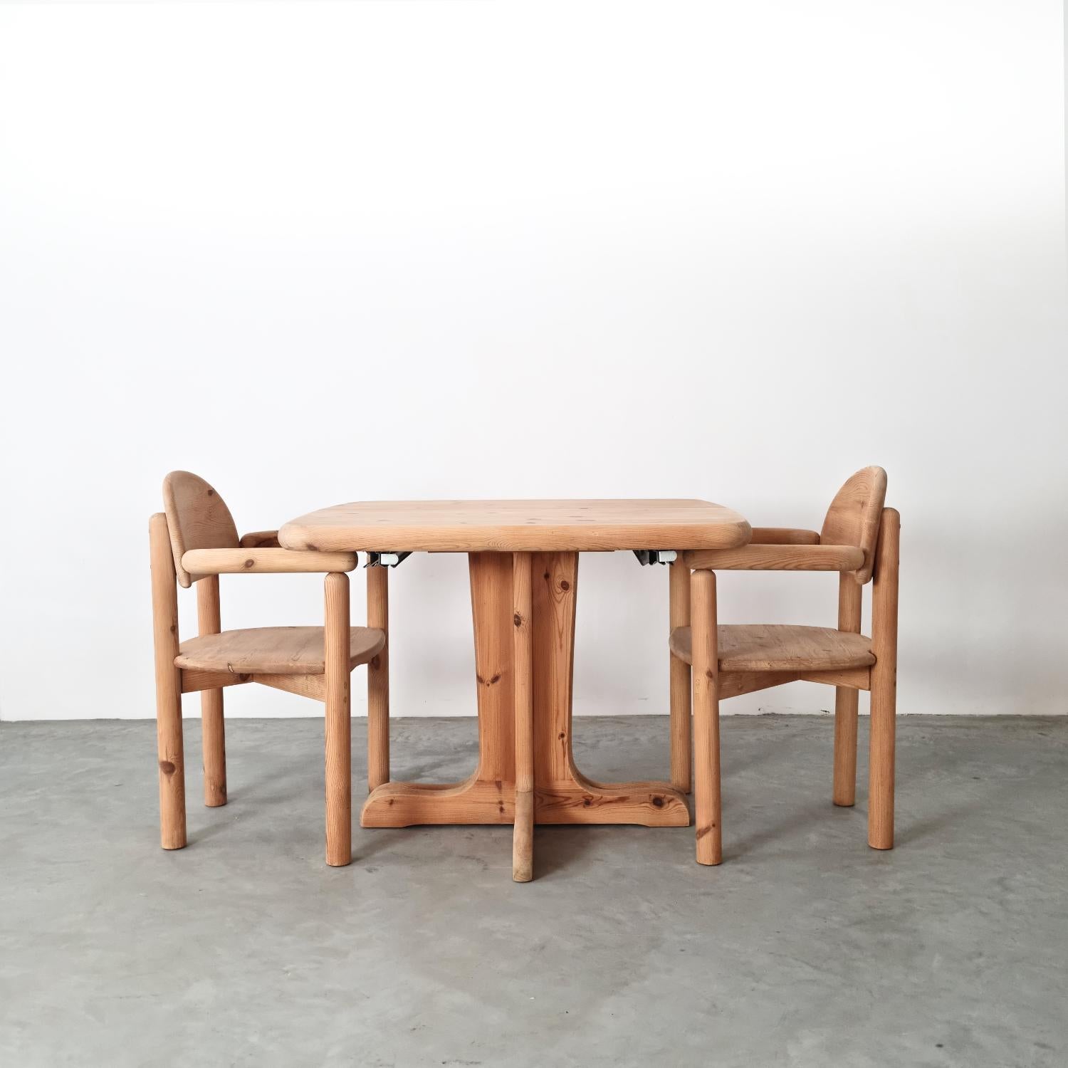 Danois Table de salle à manger à rallonge Rainer Daumiller, années 1970 en vente