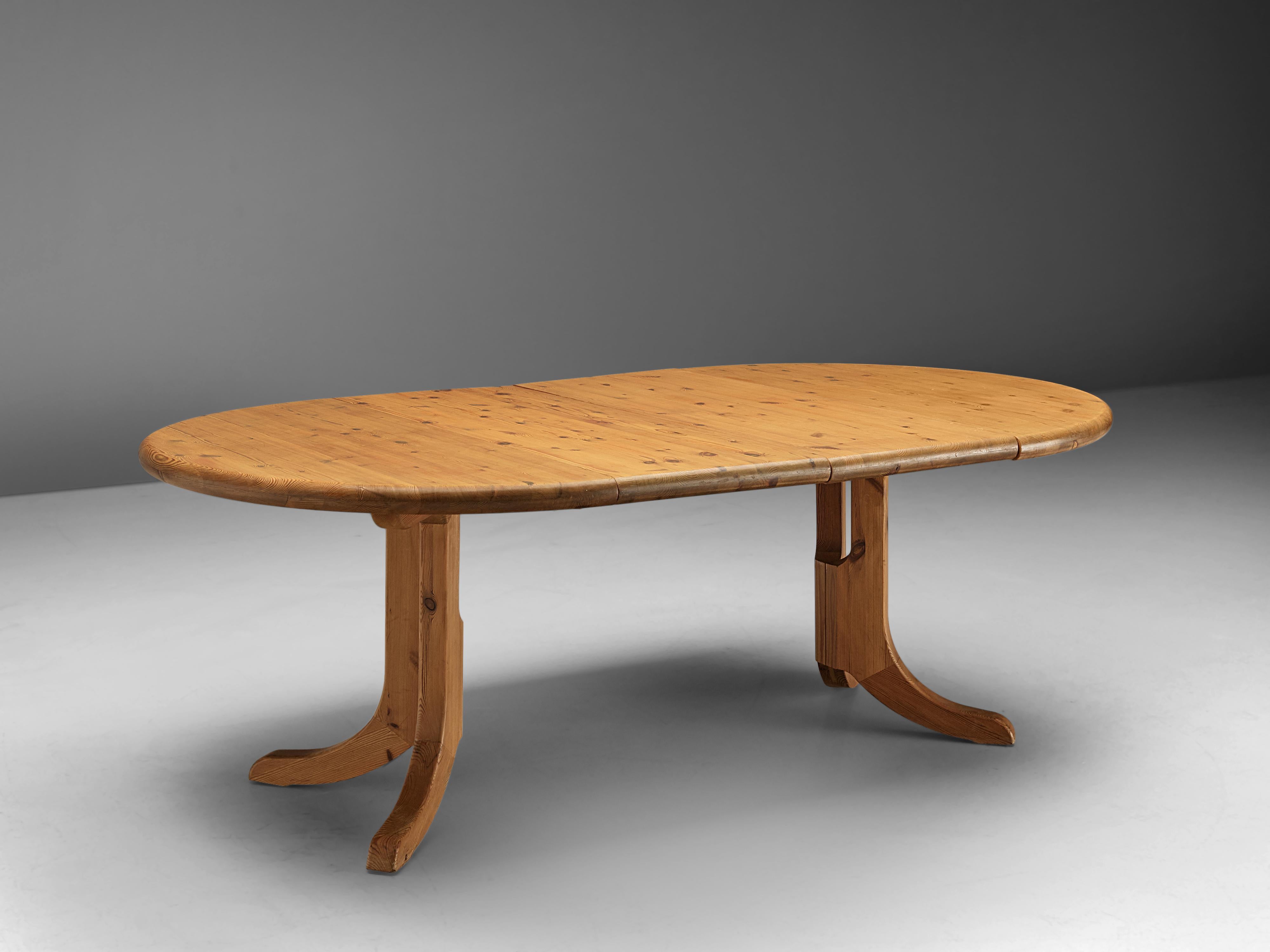 Mid-Century Modern Rainer Daumiller Extendable Dining Table in Pine