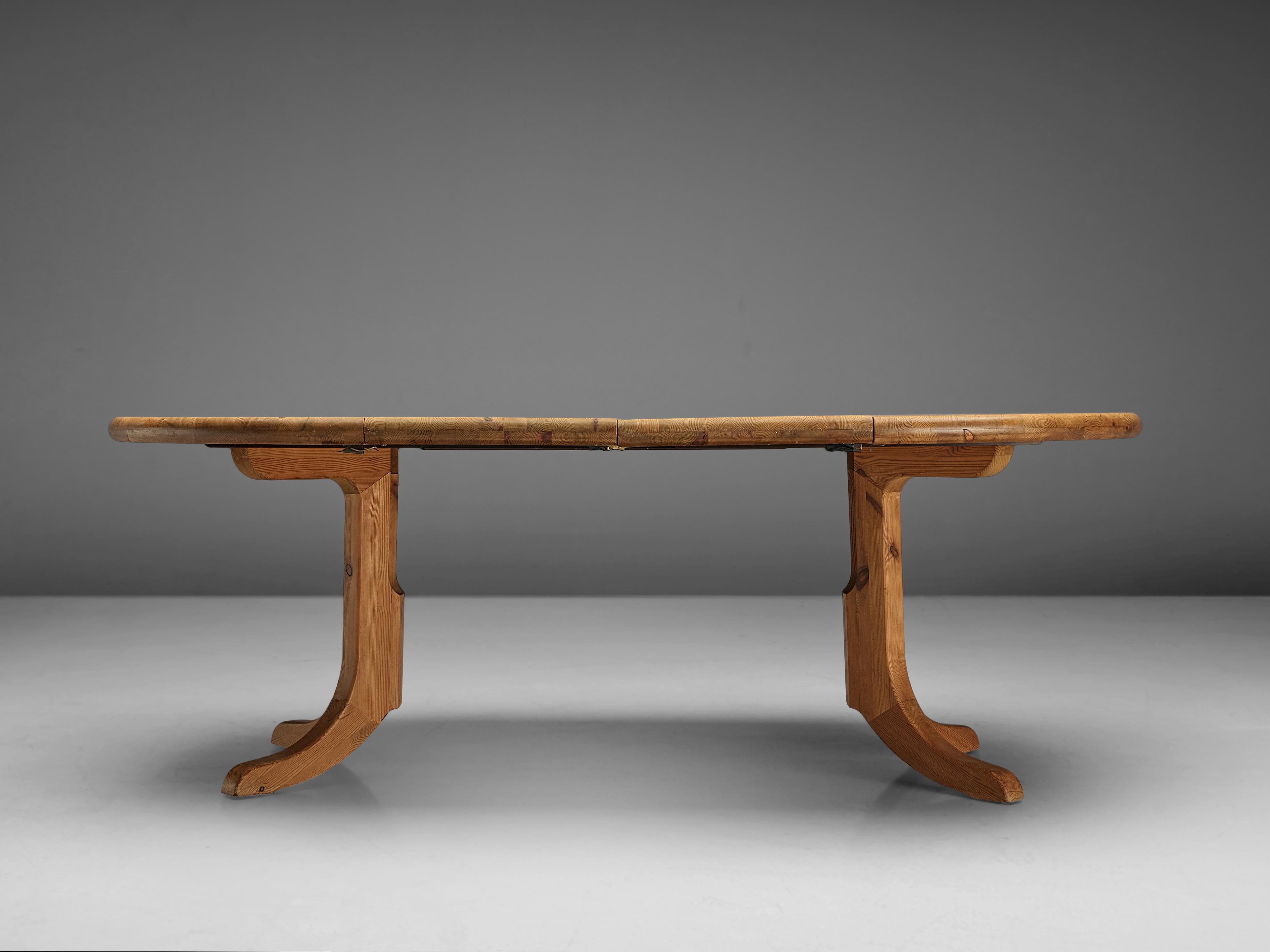 Danish Rainer Daumiller Extendable Dining Table in Pine