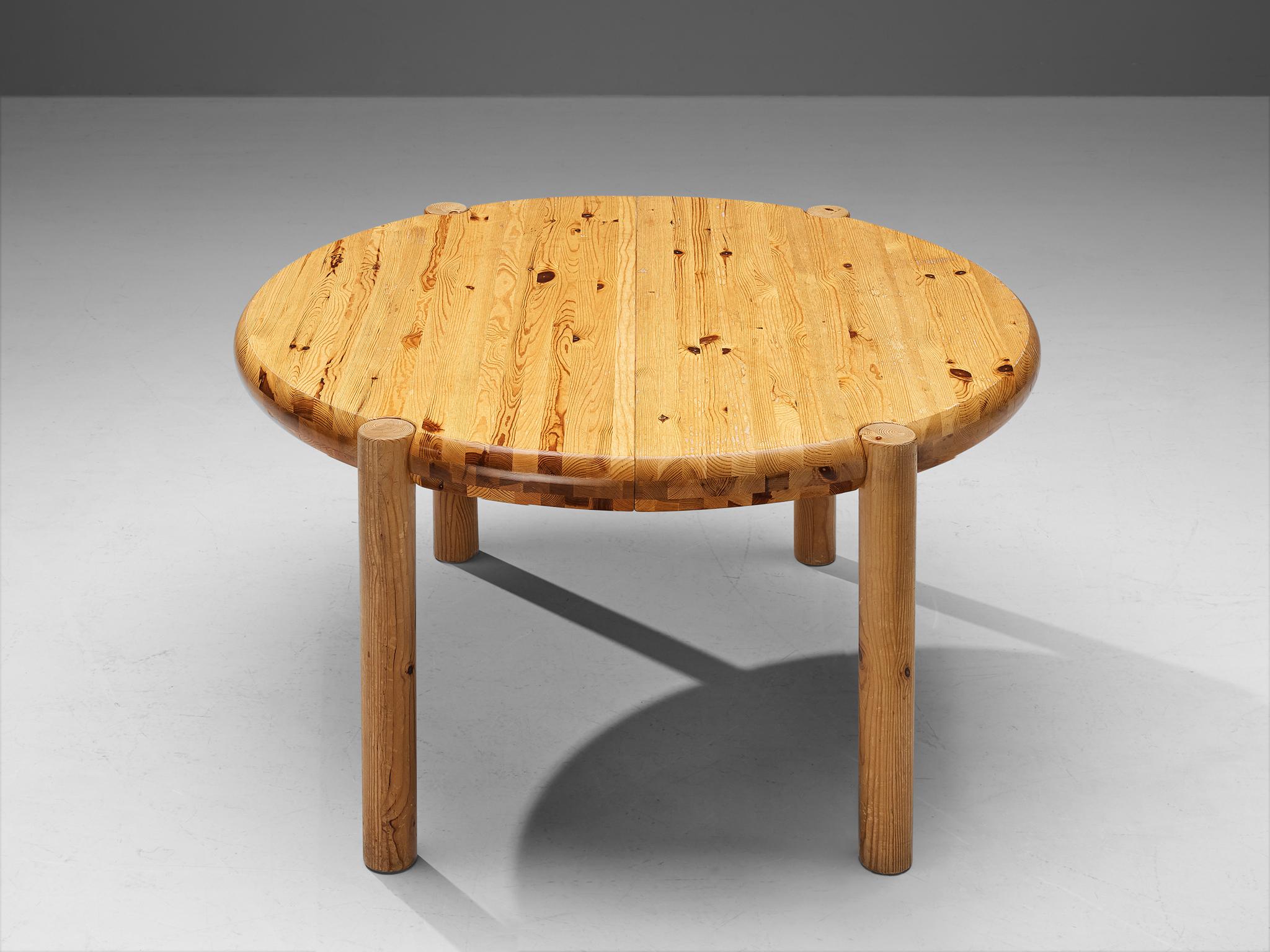 Danish Rainer Daumiller Extendable Dining Table in Pine