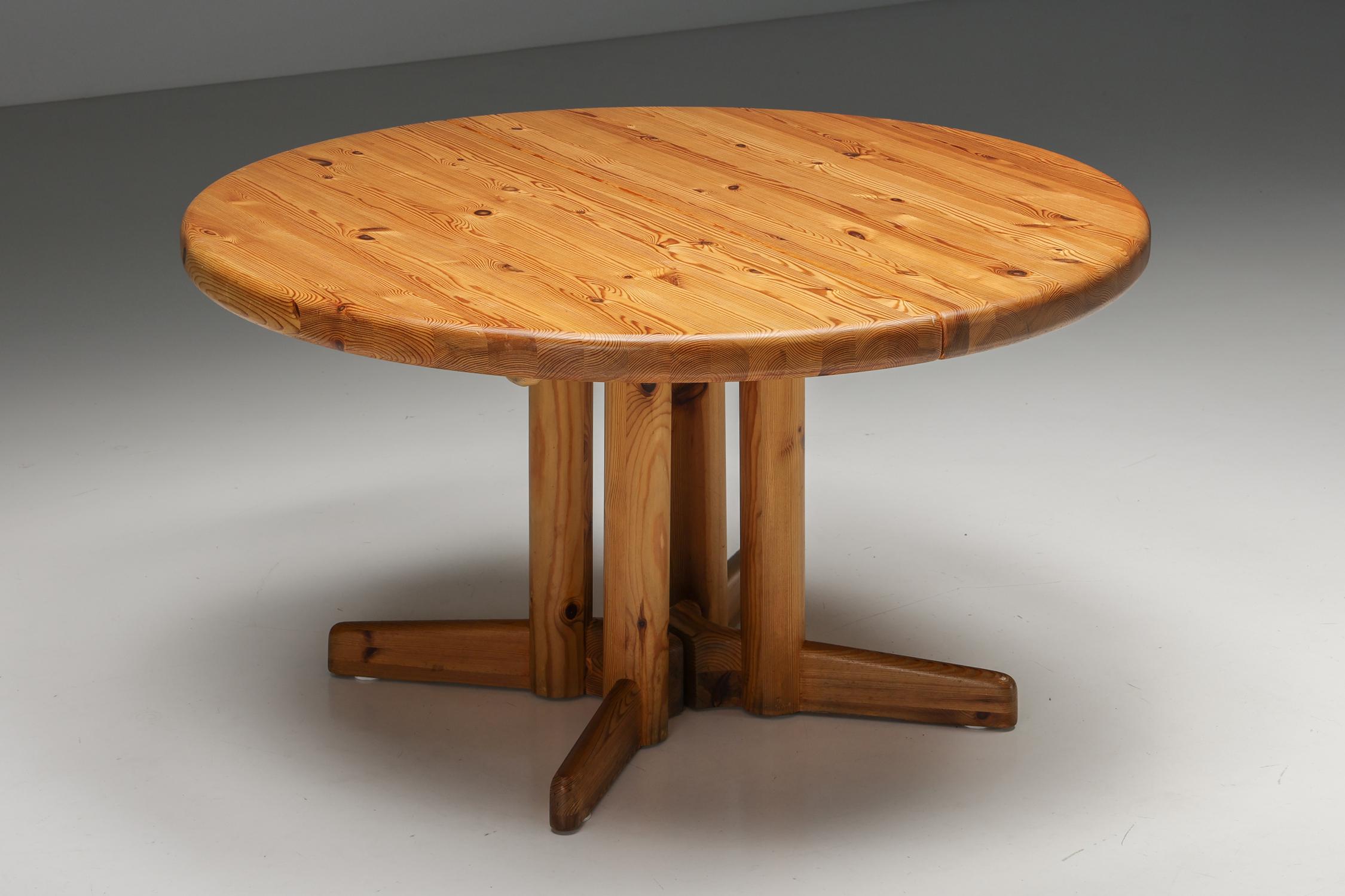 Late 20th Century Rainer Daumiller Extendable Dining Table in Solid Pine, Danish Design, 1970's For Sale
