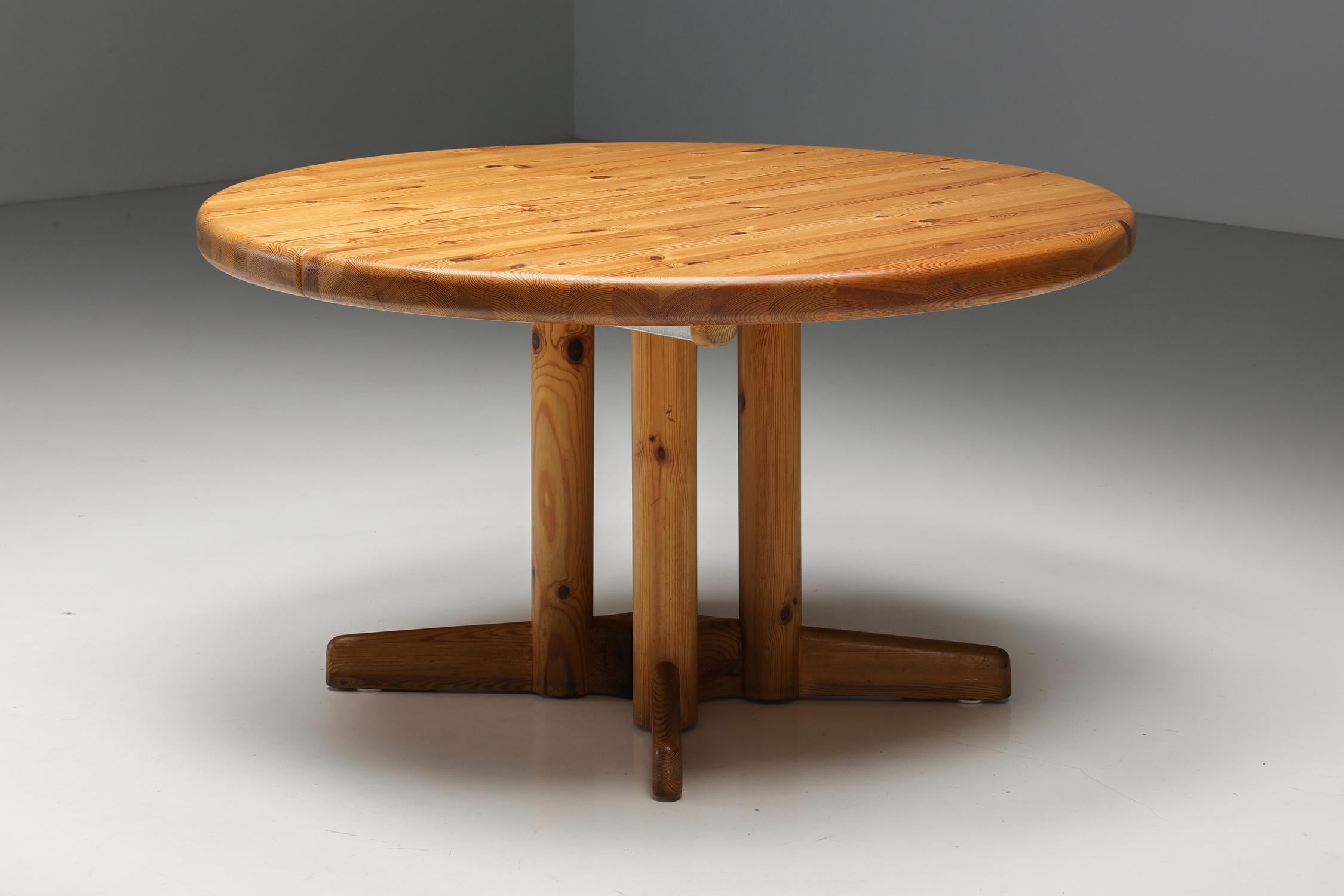 Rainer Daumiller Extendable Dining Table in Solid Pine, Danish Design, 1970's For Sale 1