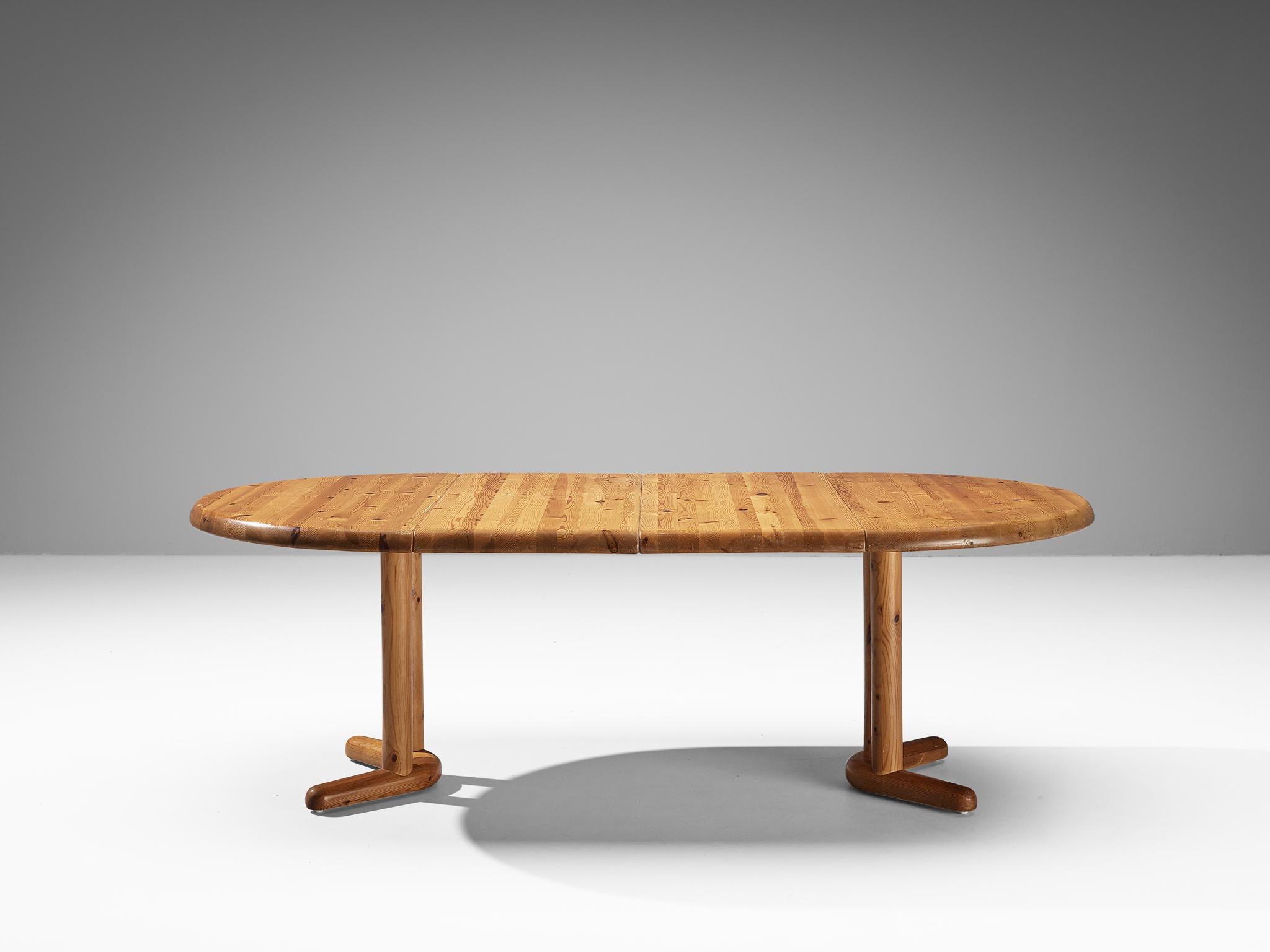 Rainer Daumiller Extendable Dining Table in Solid Pine For Sale at 1stDibs