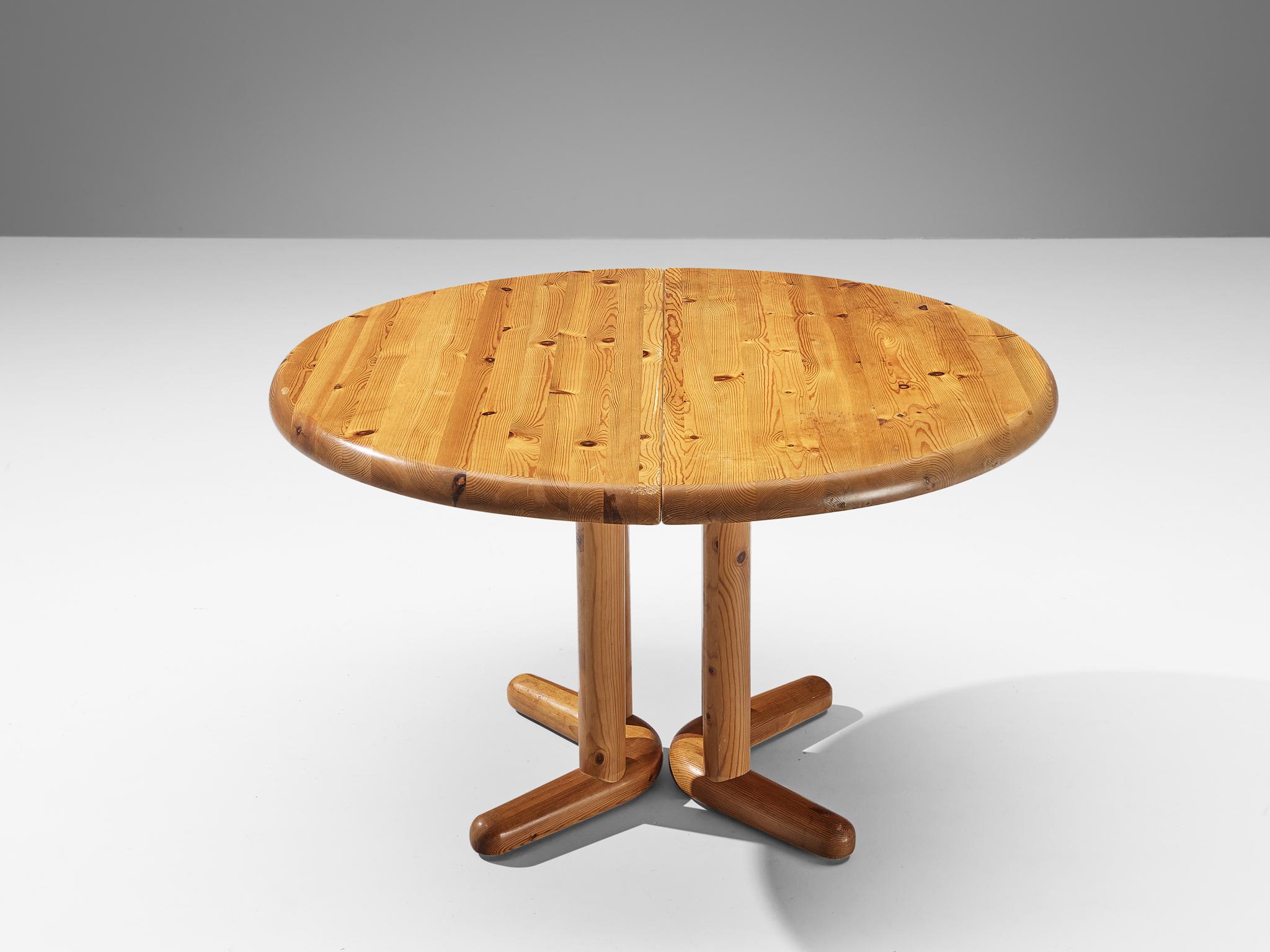 Rainer Daumiller Extendable Dining Table in Solid Pine For Sale at 1stDibs