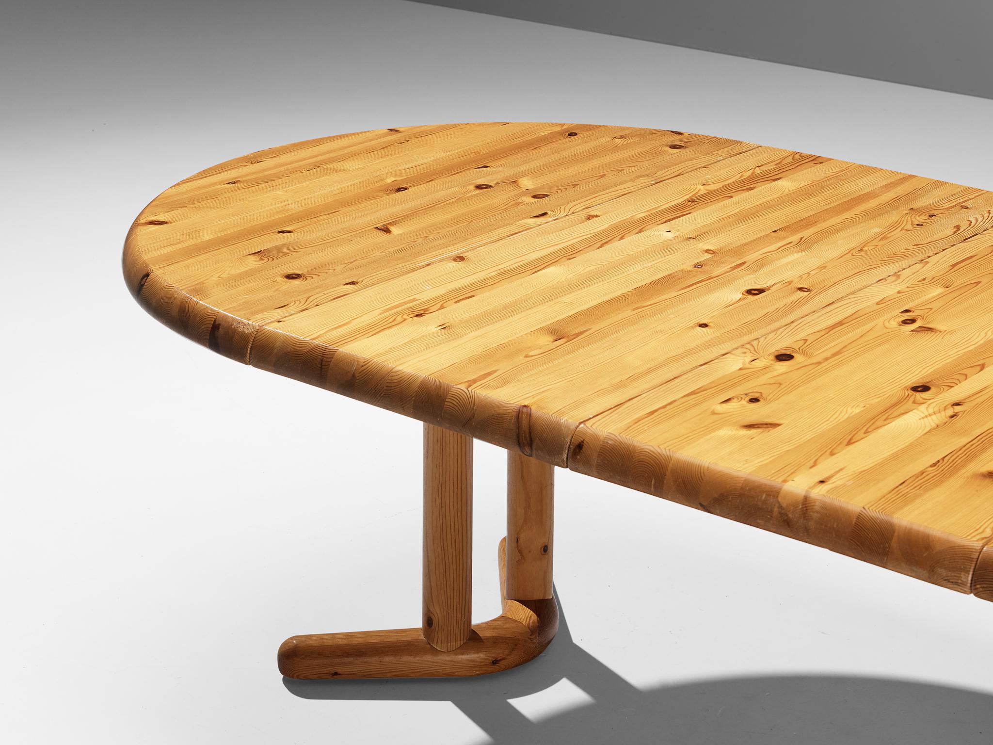 Rainer Daumiller Extendable Dining Table in Solid Pine For Sale at 1stDibs