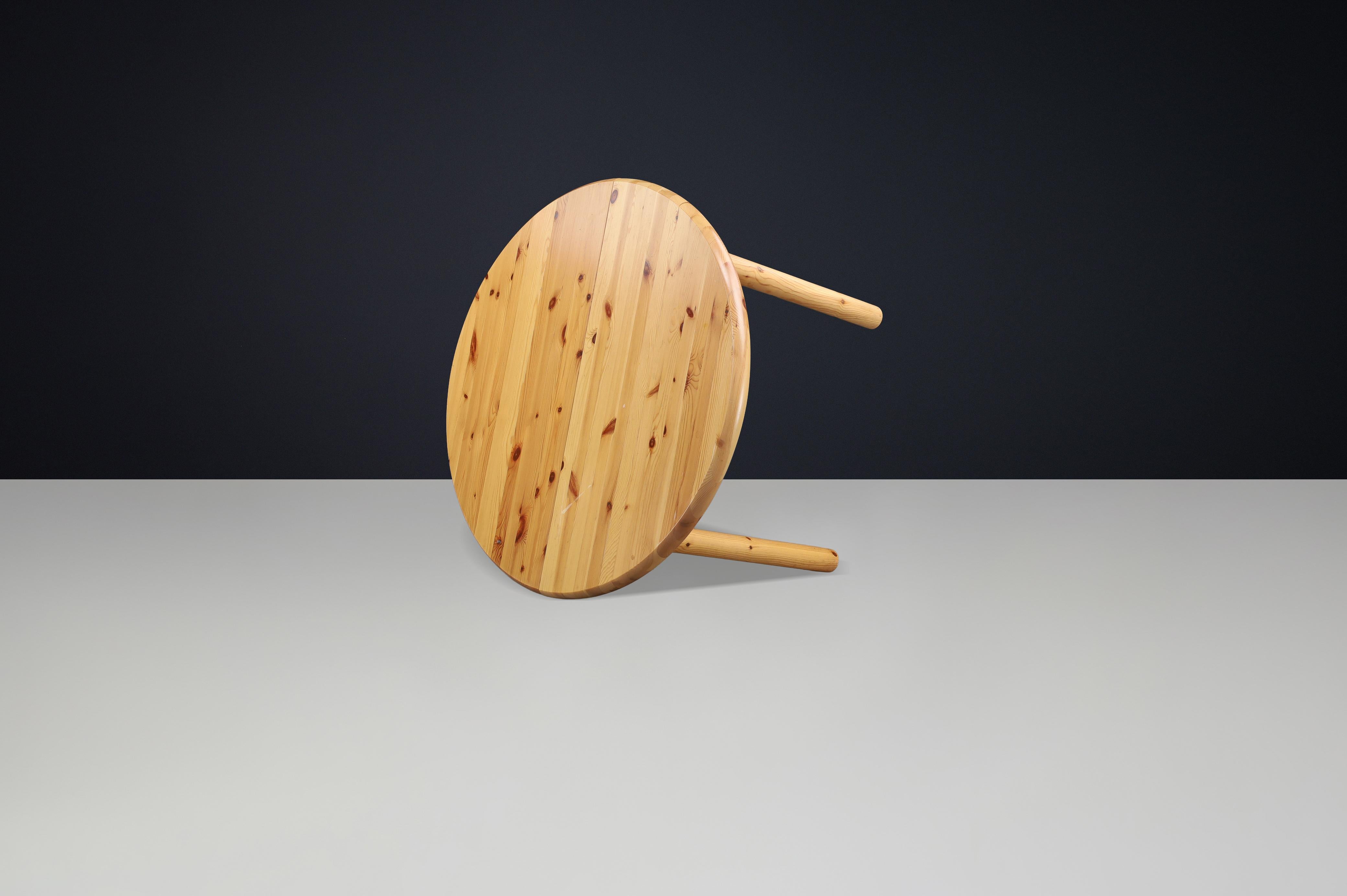 Rainer Daumiller, Extendable Dining Table, Solid Pine, Denmark, 1970s For Sale 2