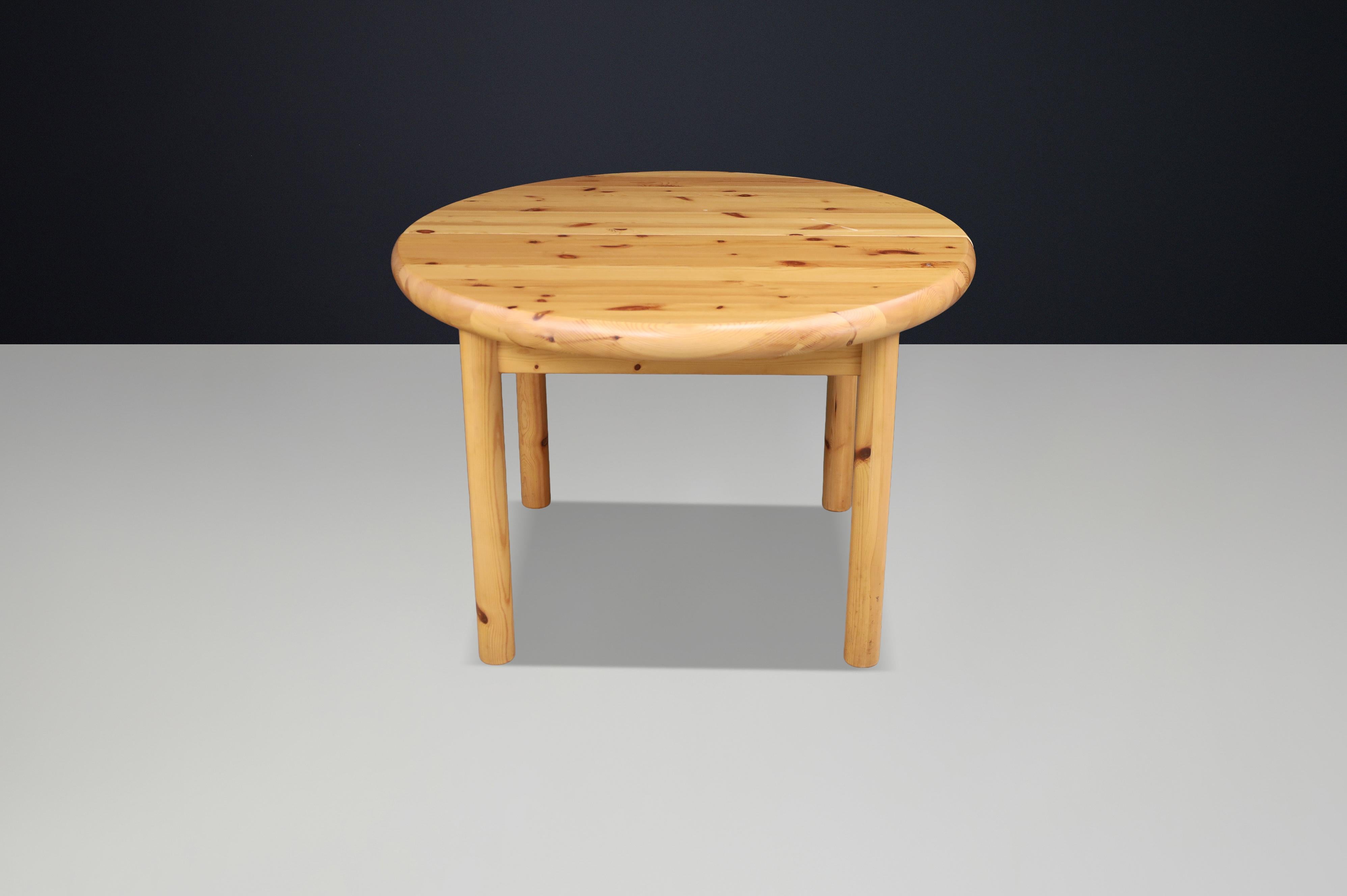 Rainer Daumiller, Extendable Dining Table, Solid Pine, Denmark, 1970s For Sale 3