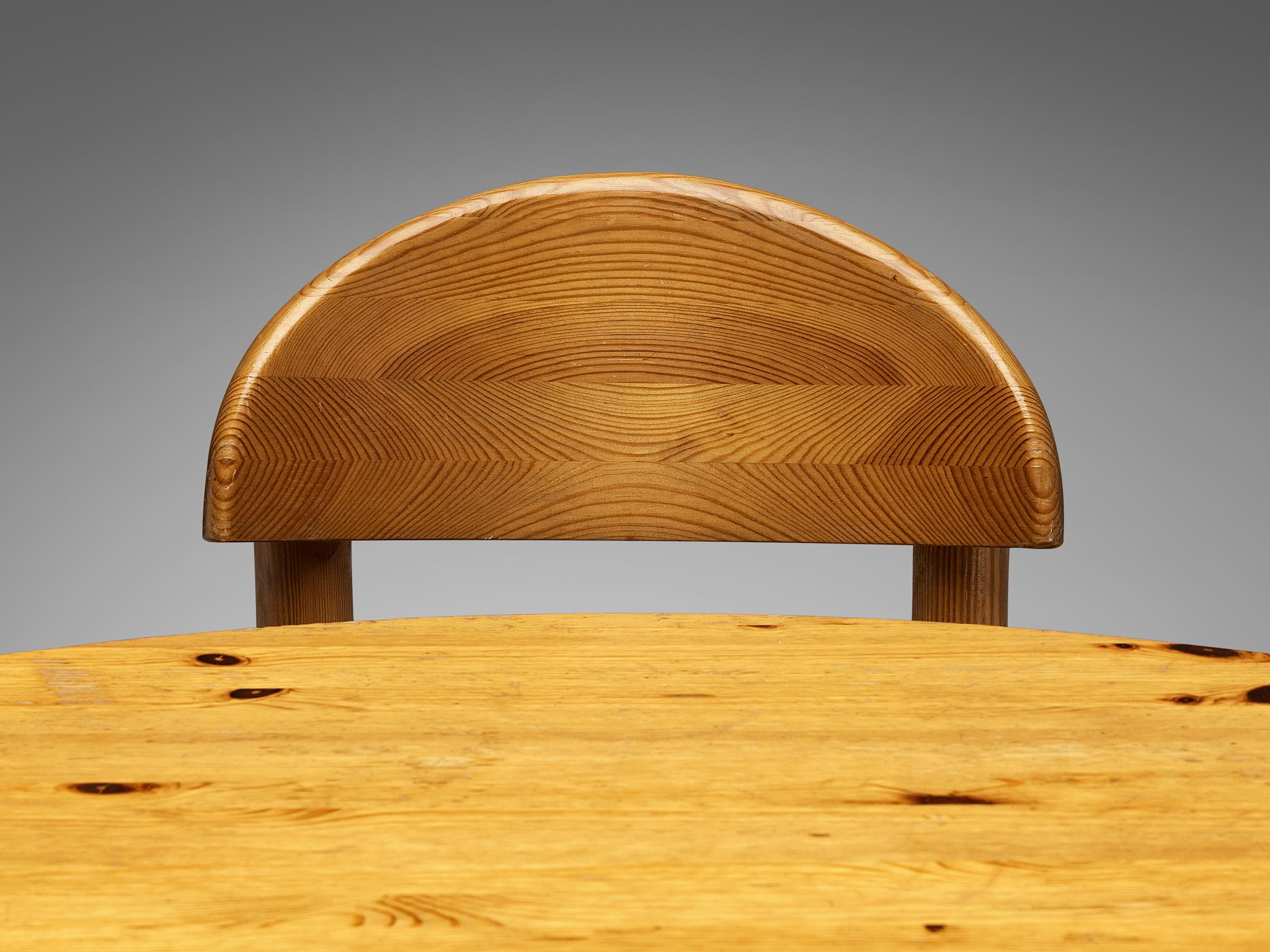 Table de salle à manger à rallonge Rainer Daumiller avec chaises de salle à manger en pin massif  en vente 2
