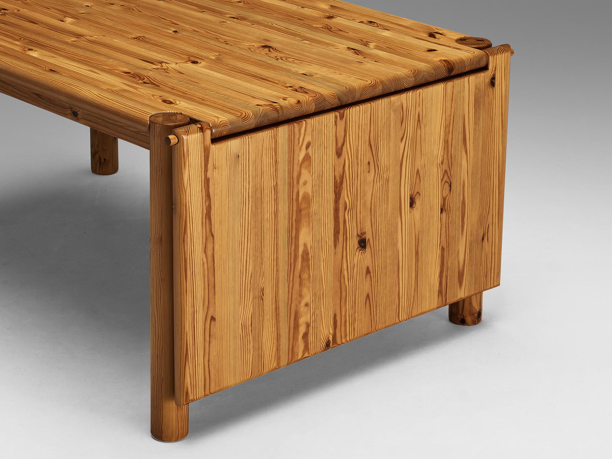 Rainer Daumiller Extendable Drop-Leaf Dining Table in Solid Pine For Sale 2