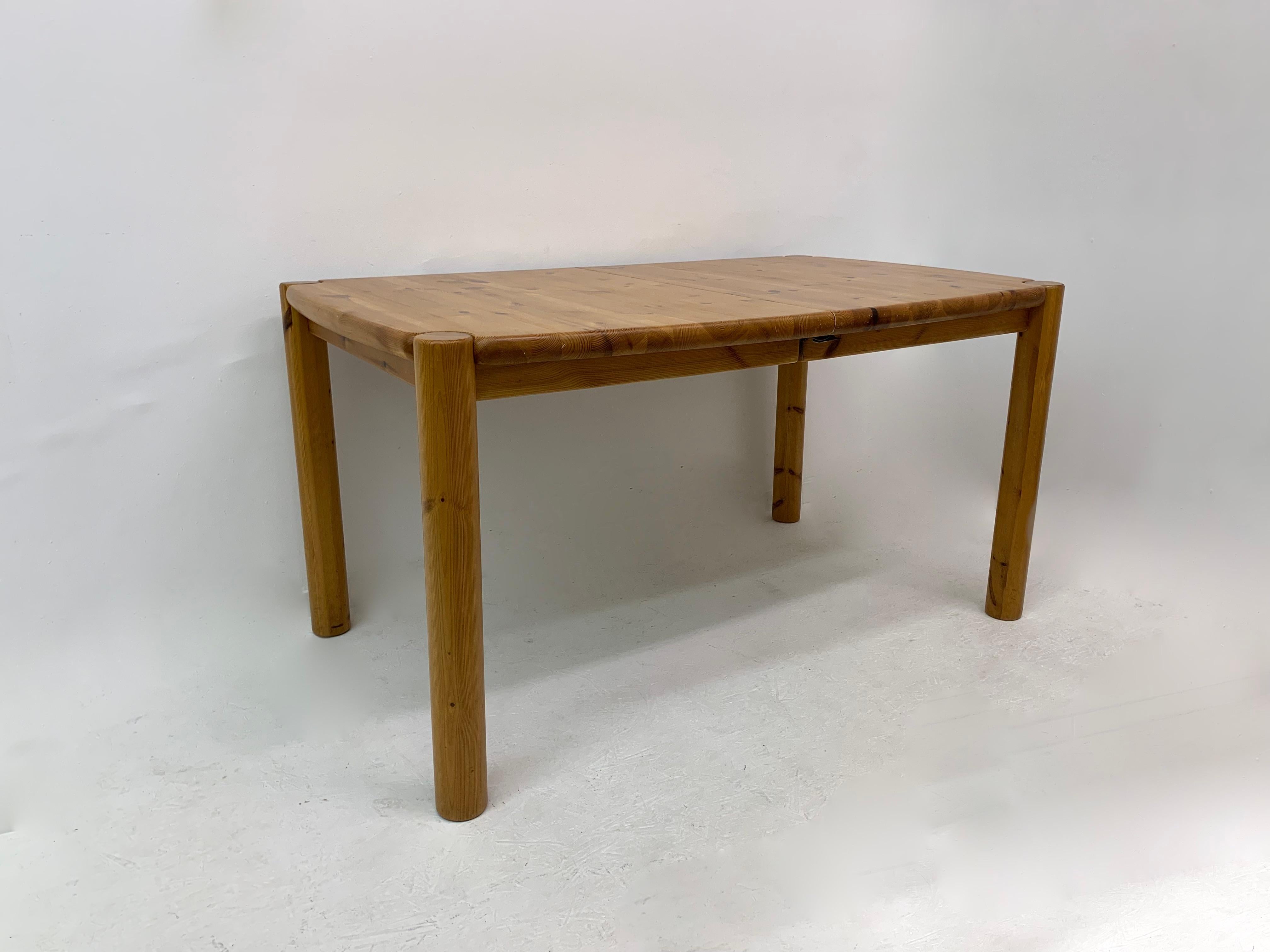 Rainer Daumiller Extendable Pine Wood Dining Table, 1970’s For Sale 1