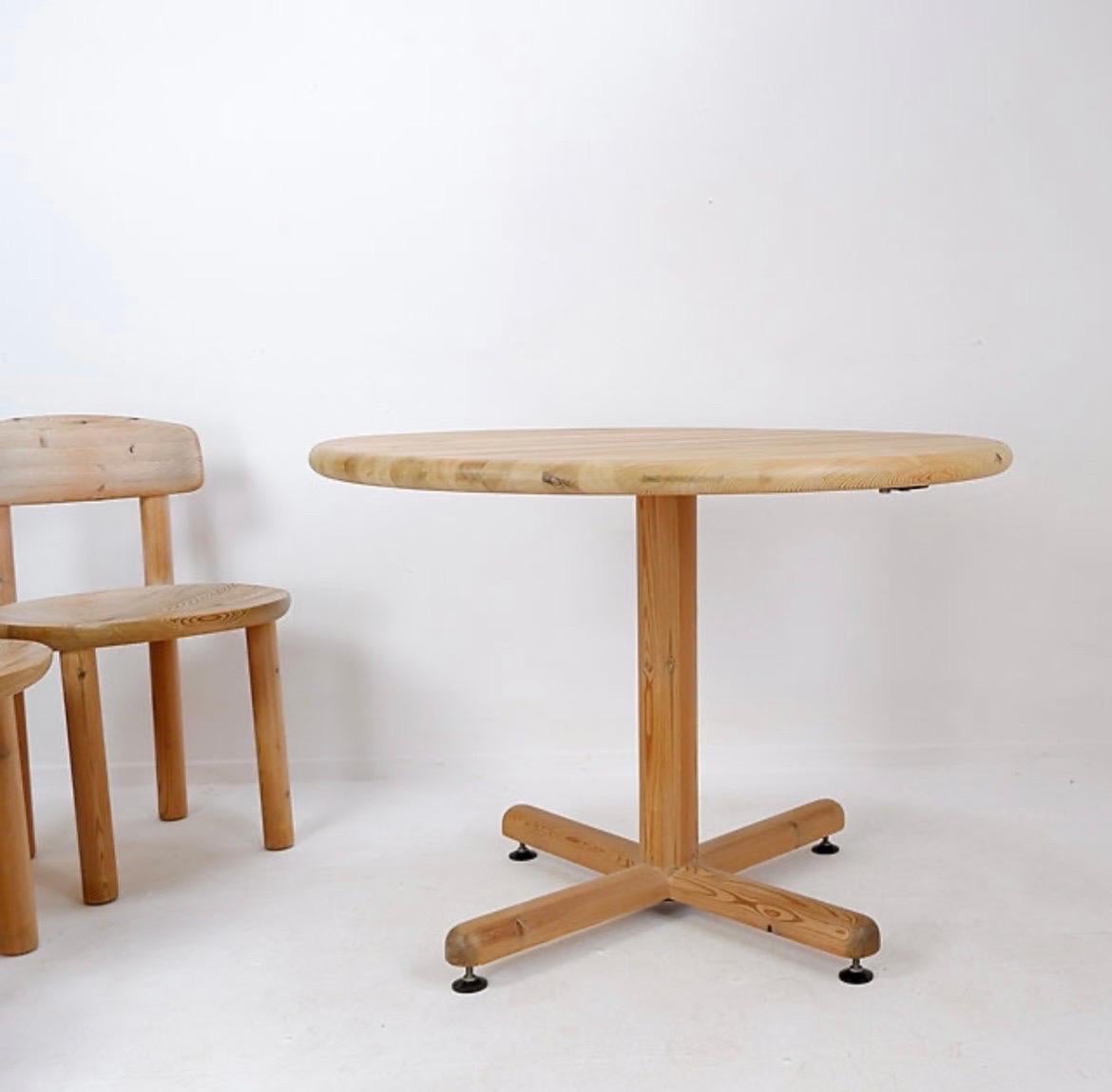 Rainer Daumiller for Hirtshals Savværk A/S dining set - Denmark, 1970s Bon état - En vente à Linkebeek, BE
